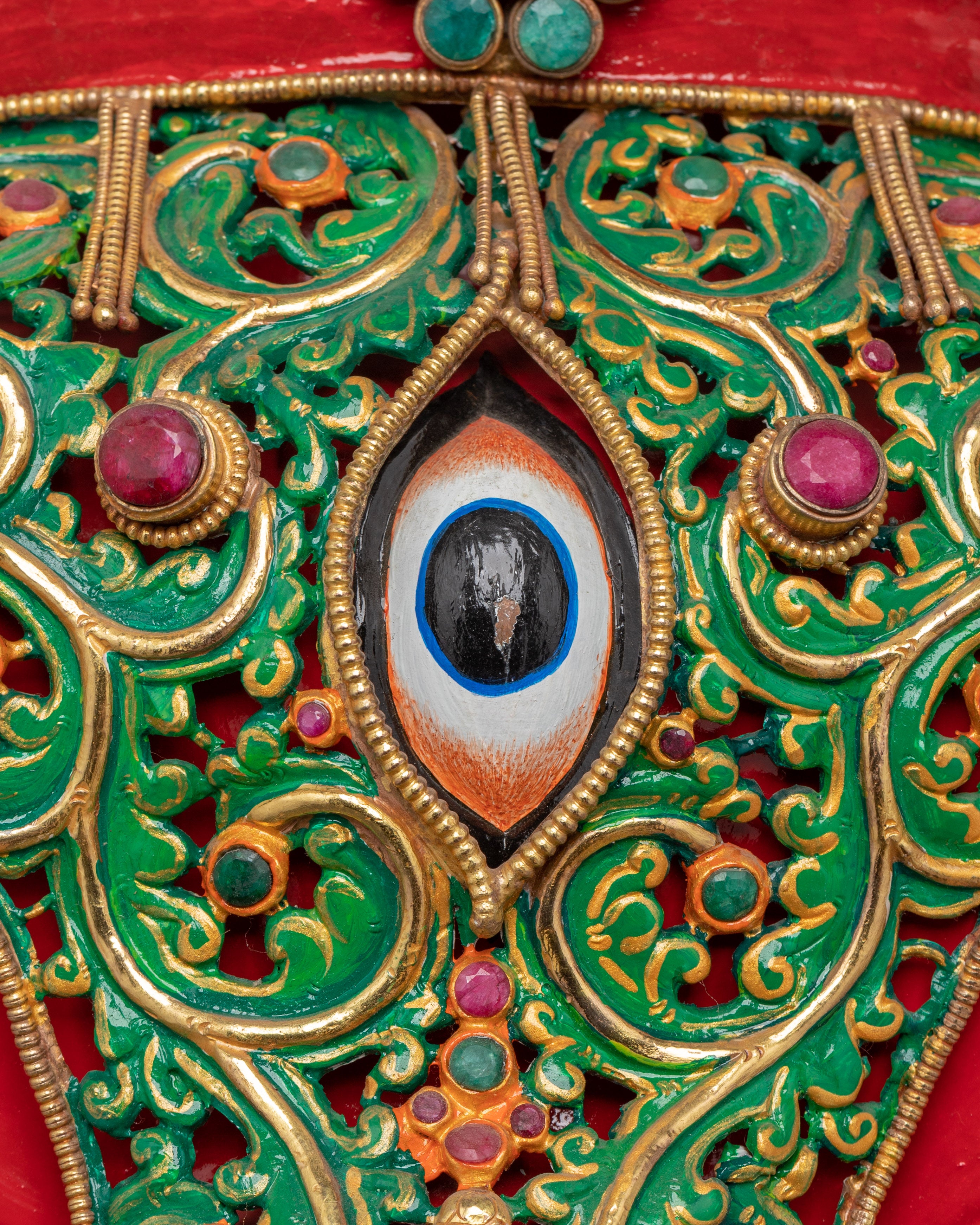 Elephant Head Gold Gilded Wall Hanging | Handcrafted Art