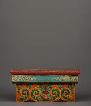Tibetan Ritual Foldable Table | Buddhist Offering Table