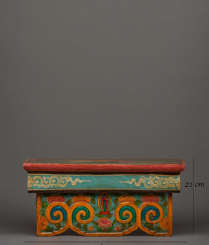 Tibetan Ritual Foldable Table | Buddhist Offering Table