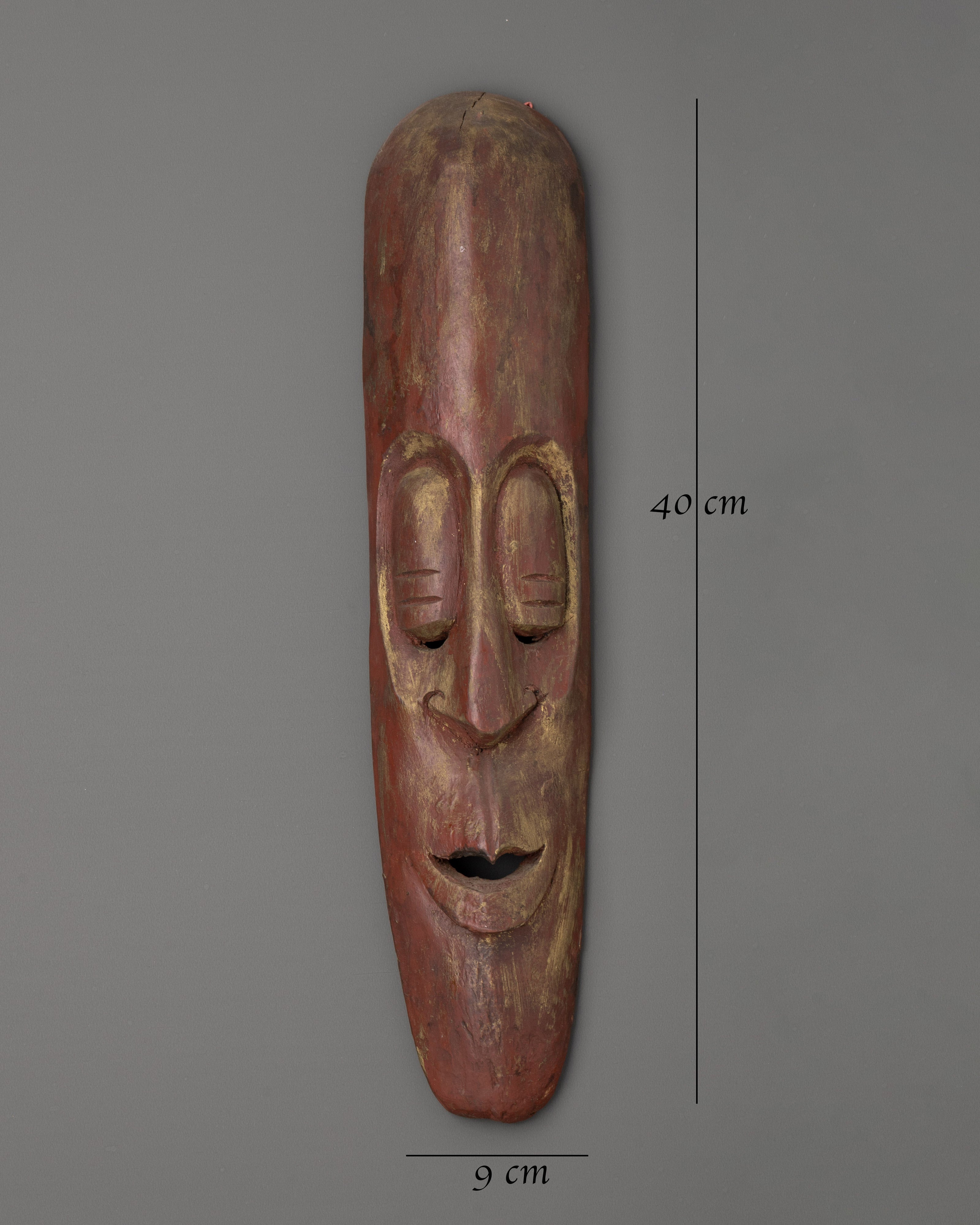 Hand-Carved Wooden Tribal Wall Mask | Spiritual Home Decor