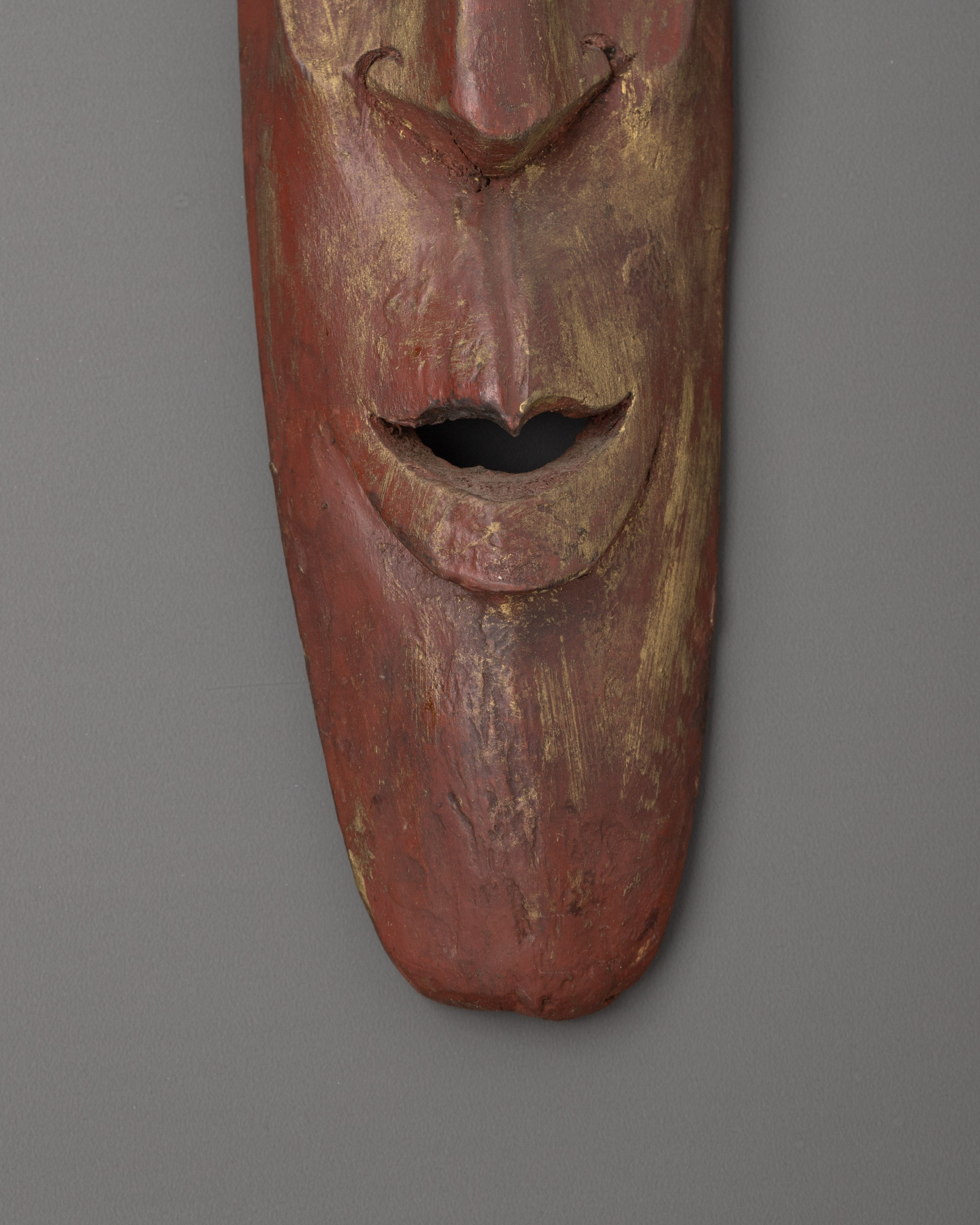 Hand-Carved Wooden Tribal Wall Mask | Spiritual Home Decor