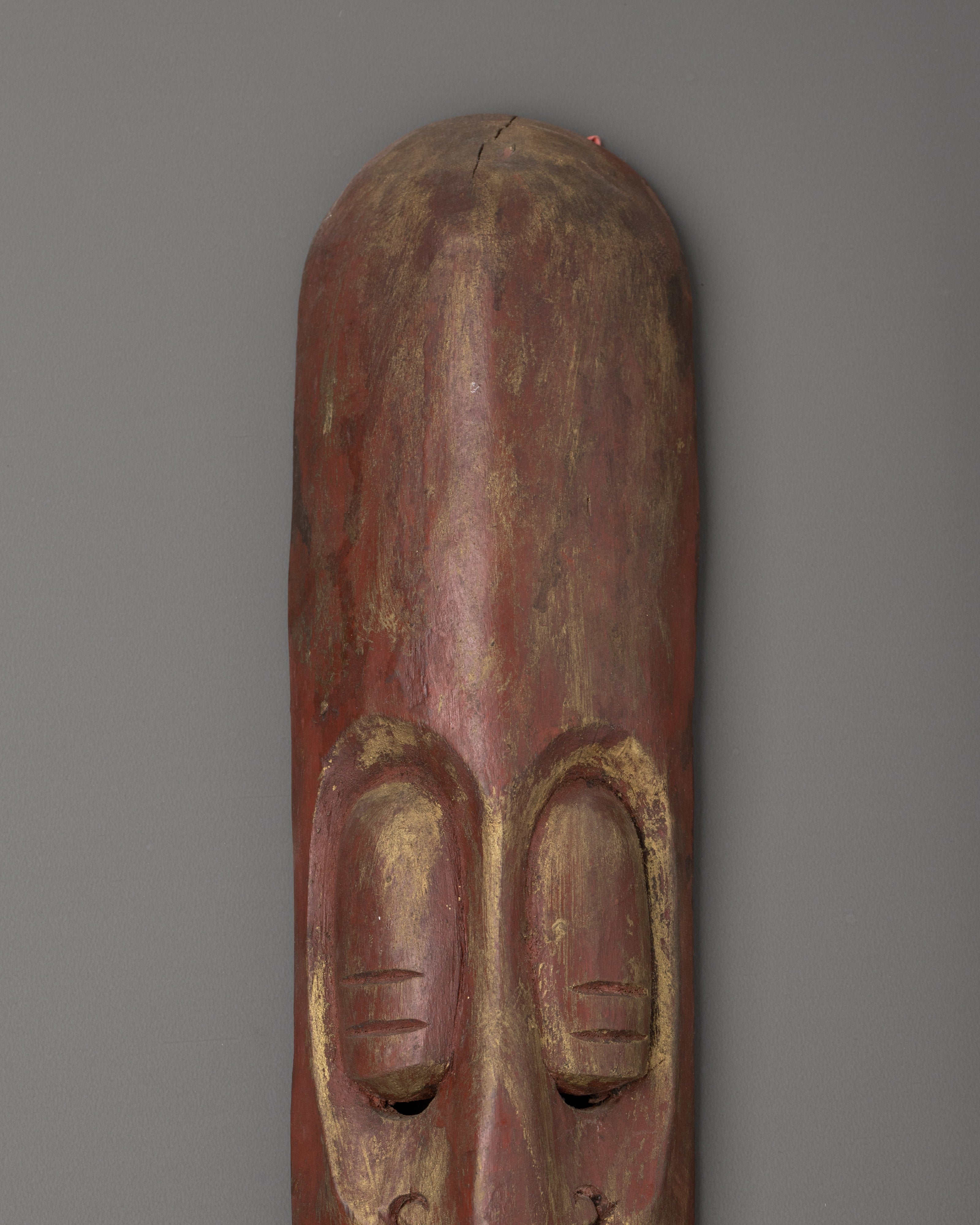 Hand-Carved Wooden Tribal Wall Mask | Spiritual Home Decor