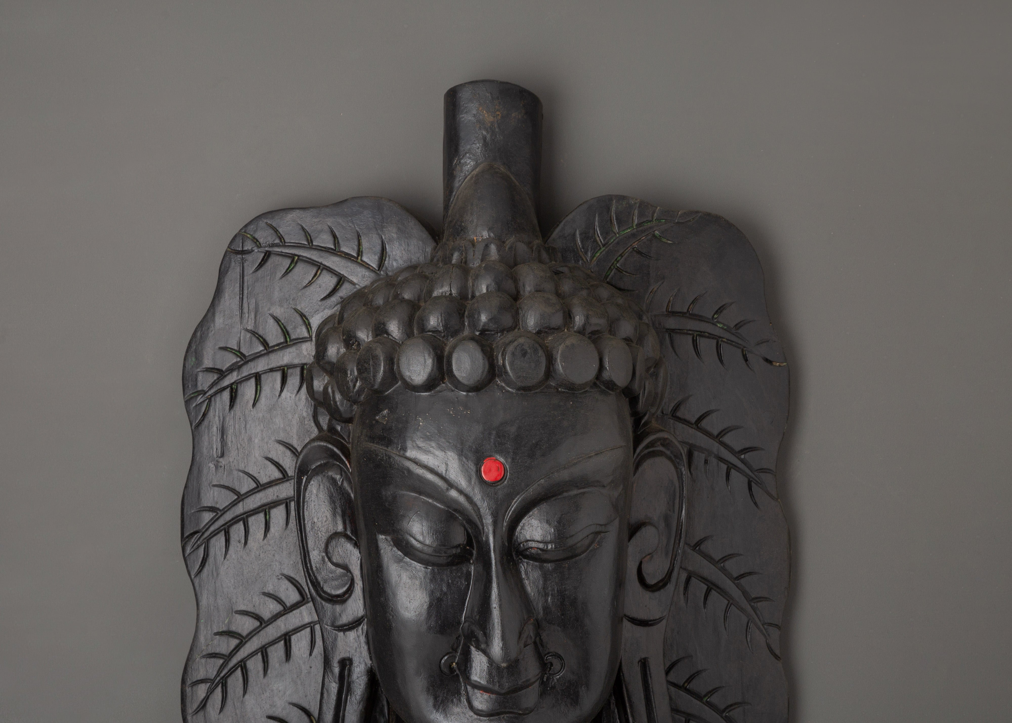 Shakyamuni Buddha Face Wall Hanging Decor | Buddhist Art Buddha Face Wall Hanging