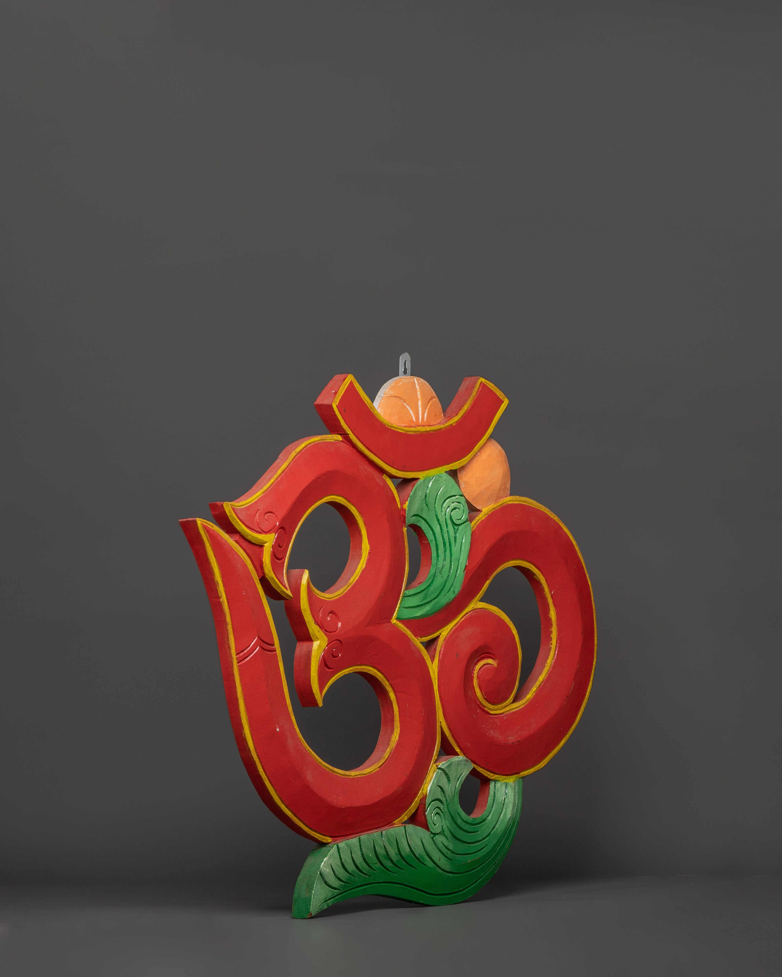 Om Sign Wall Hanging | Wooden Om Plaque for Spiritual Decor