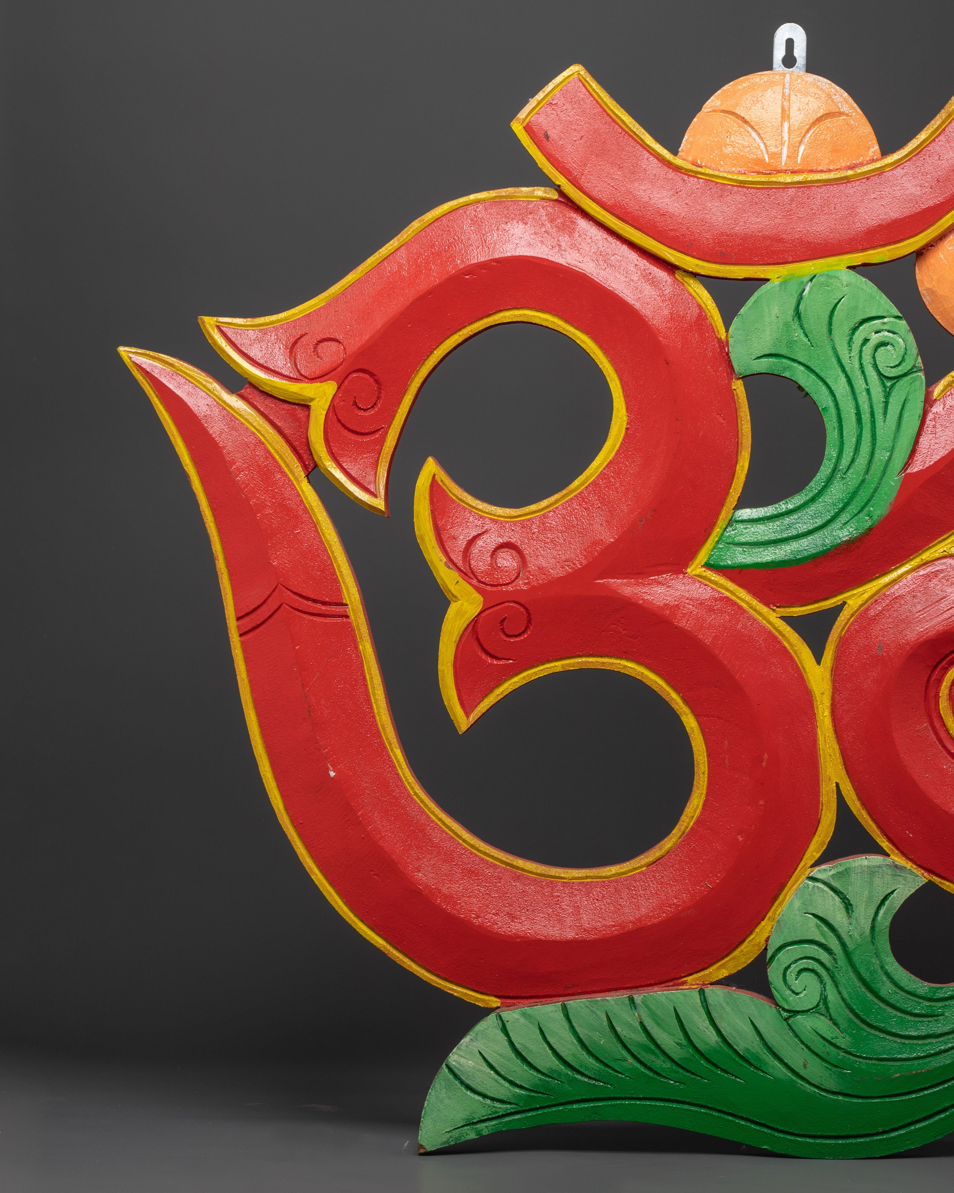 Om Sign Wall Hanging | Wooden Om Plaque for Spiritual Decor