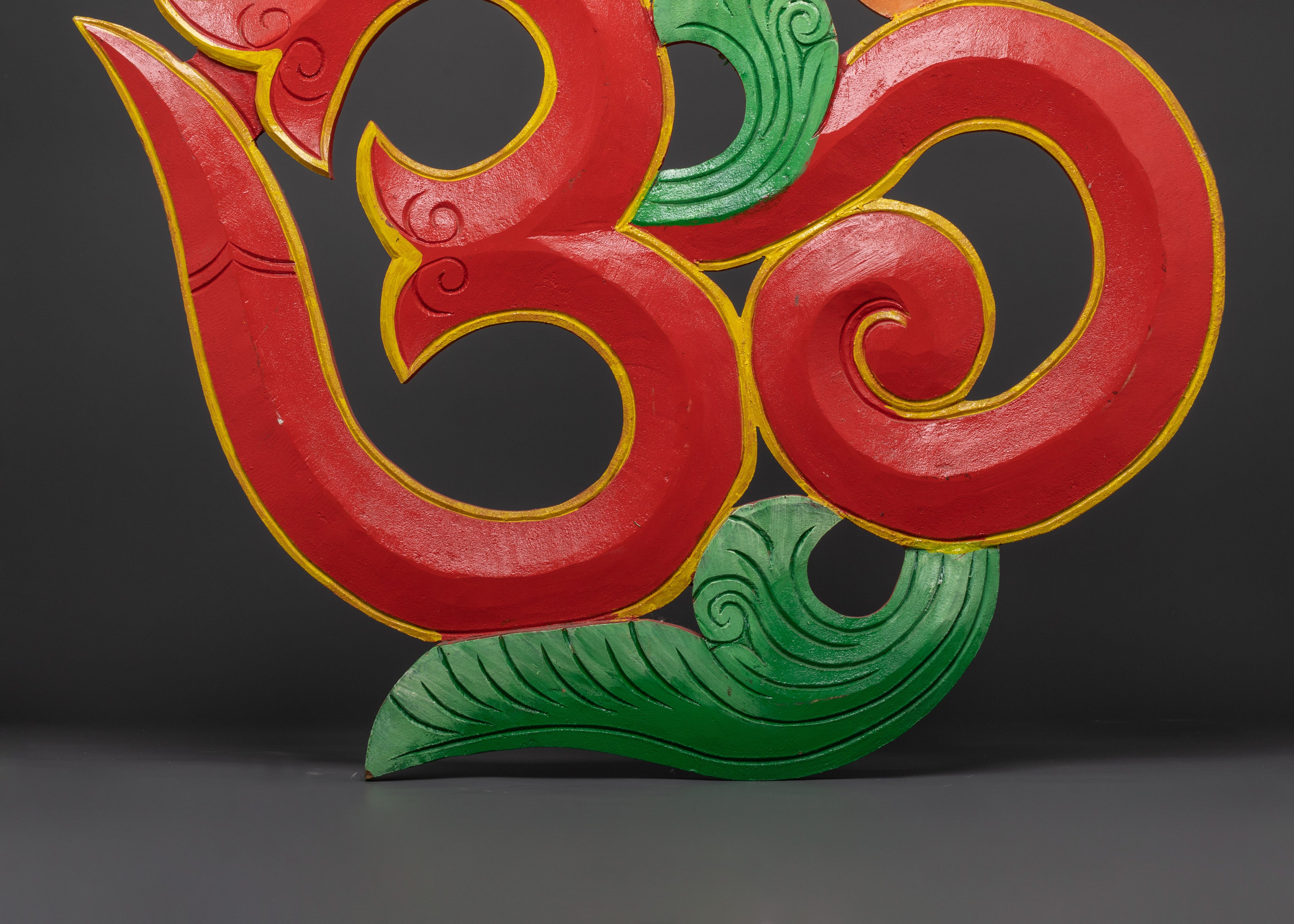 Om Sign Wall Hanging | Wooden Om Plaque for Spiritual Decor