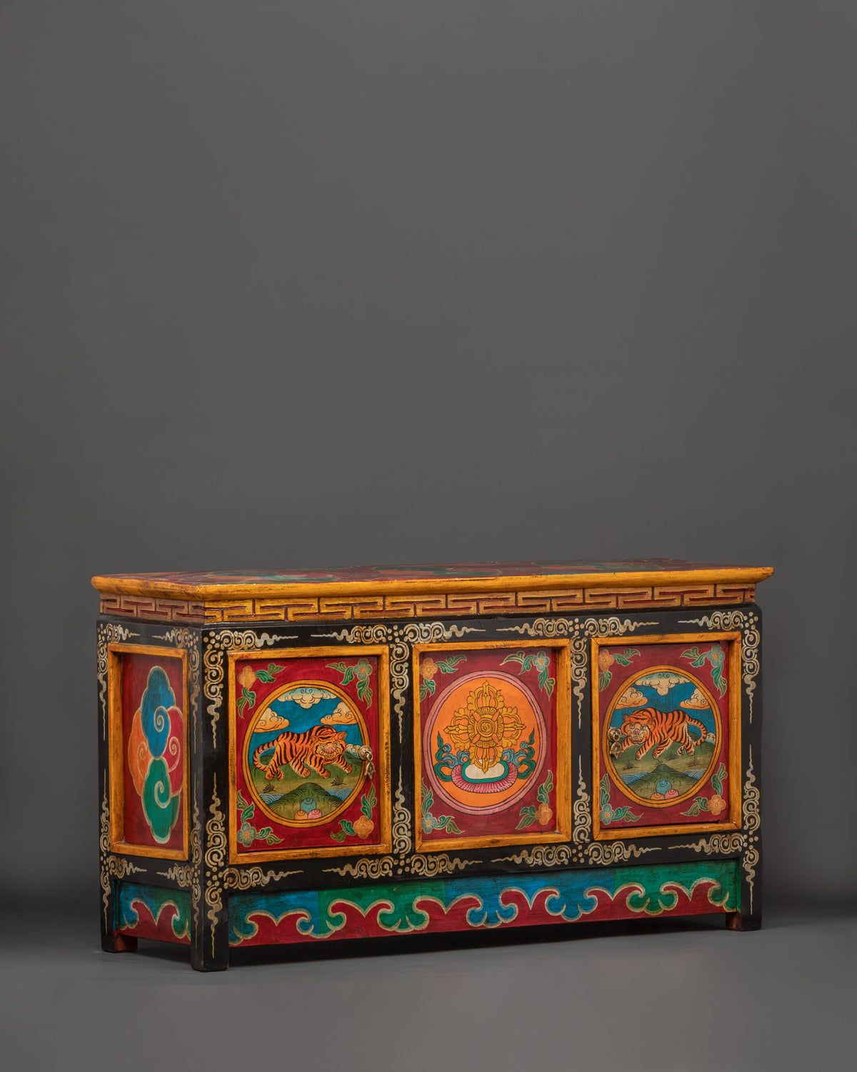Tibetan Cabinet with Door | Buddhist Altar Storage