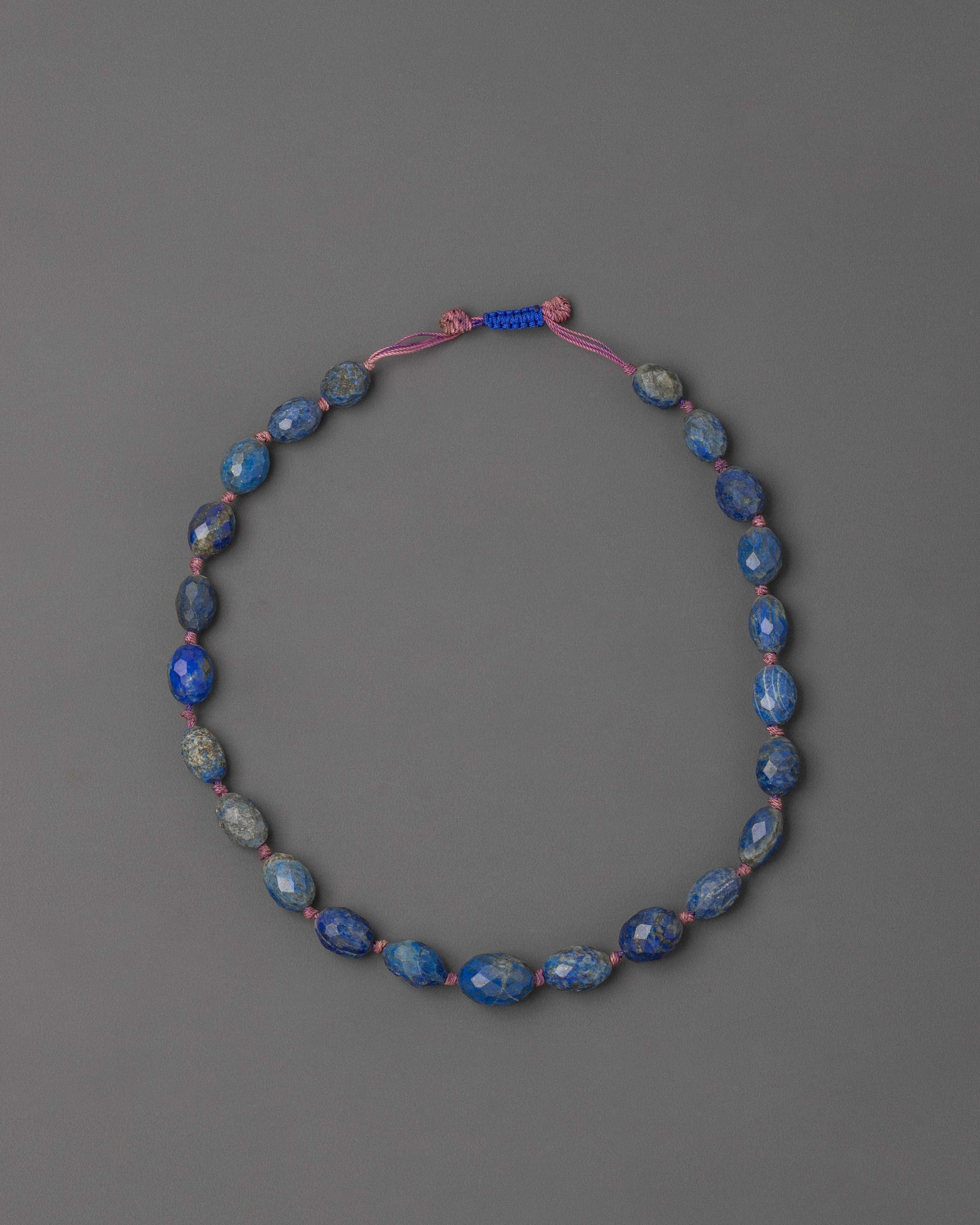 Tibetan Buddhist Meditation Mala Beads | 15mm Lapis Lazuli Prayer Beads