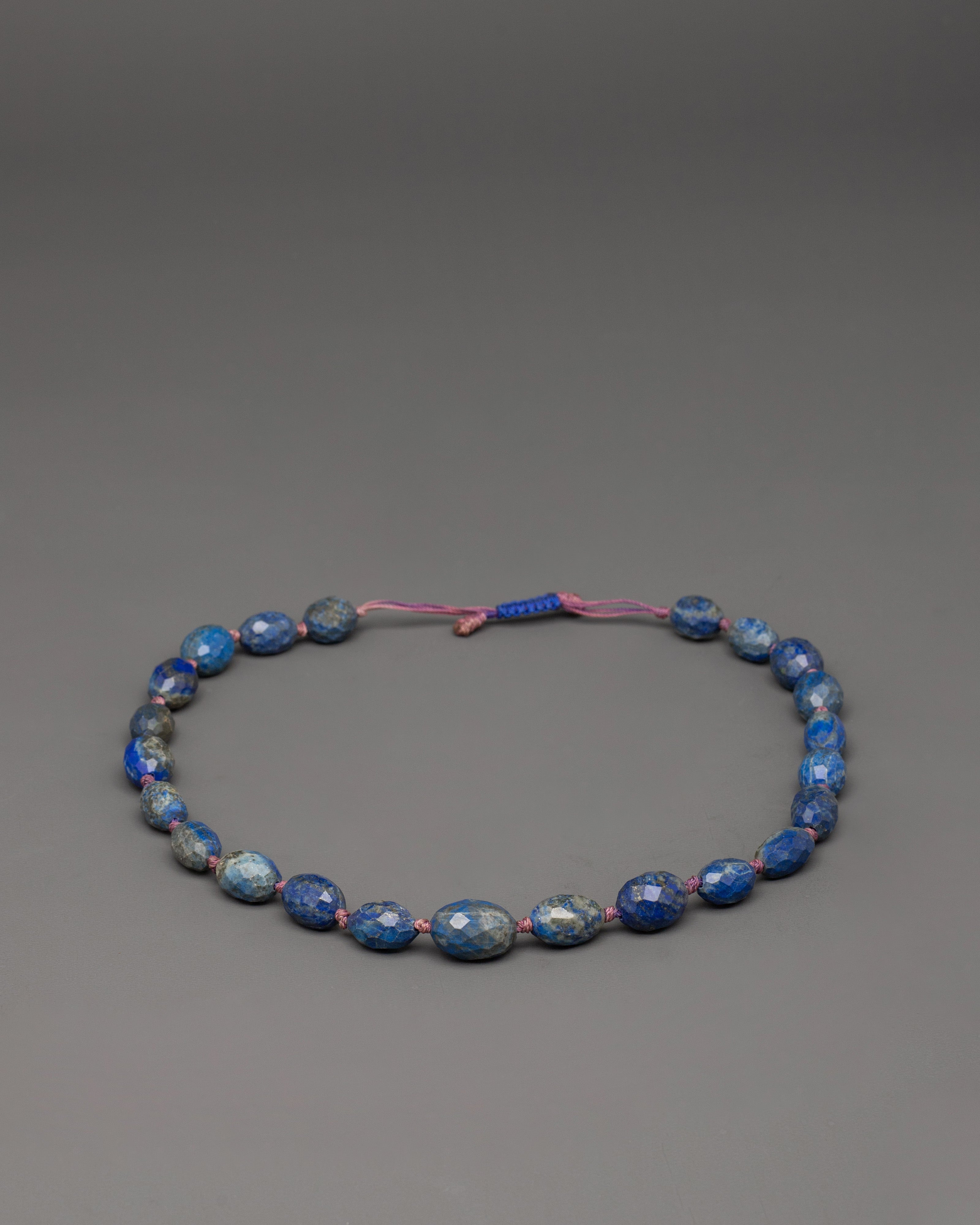 Tibetan Buddhist Meditation Mala Beads | 15mm Lapis Lazuli Prayer Beads