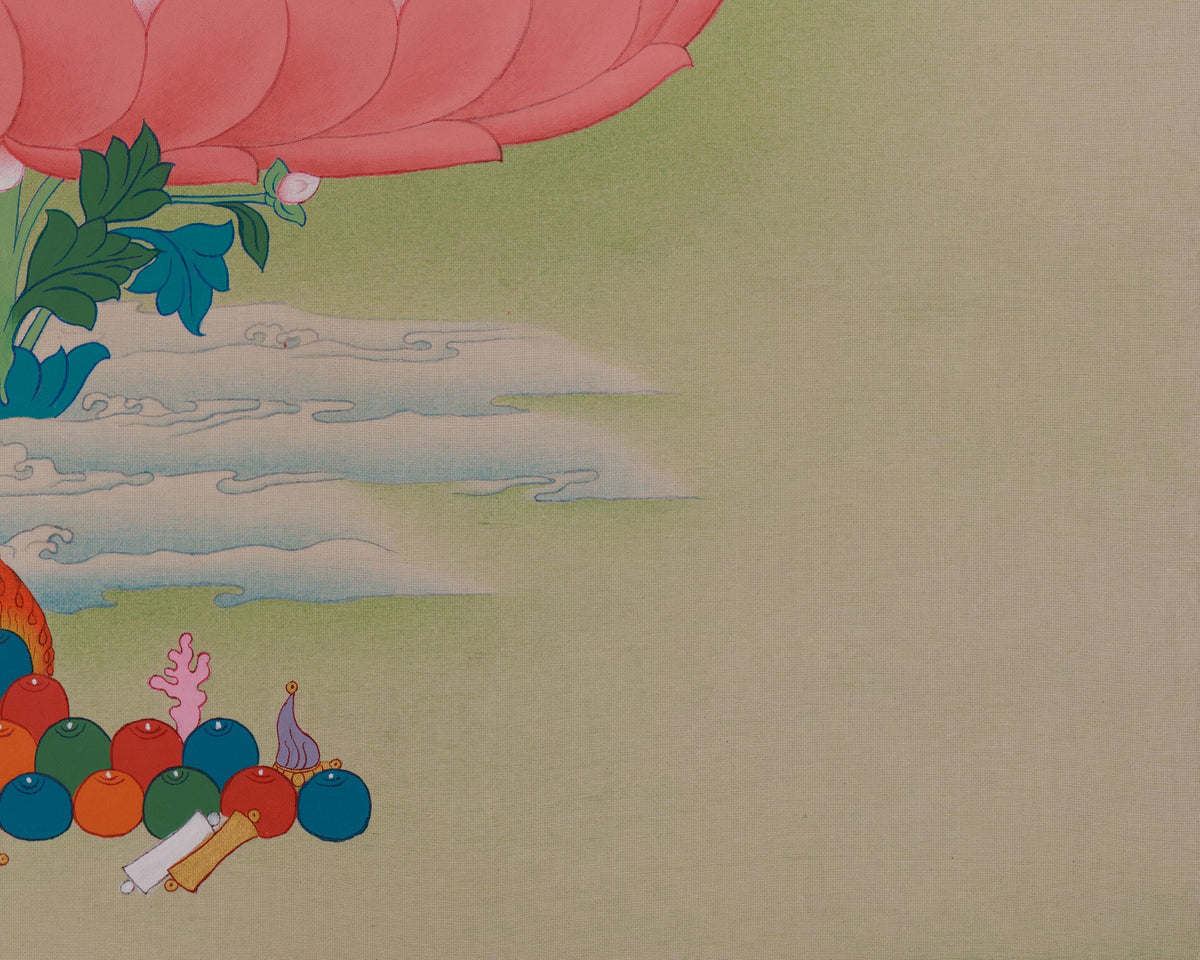 Buddhist Wisdom Deity Manjushri Thangka | Awakening Wisdom | Himalayan Art