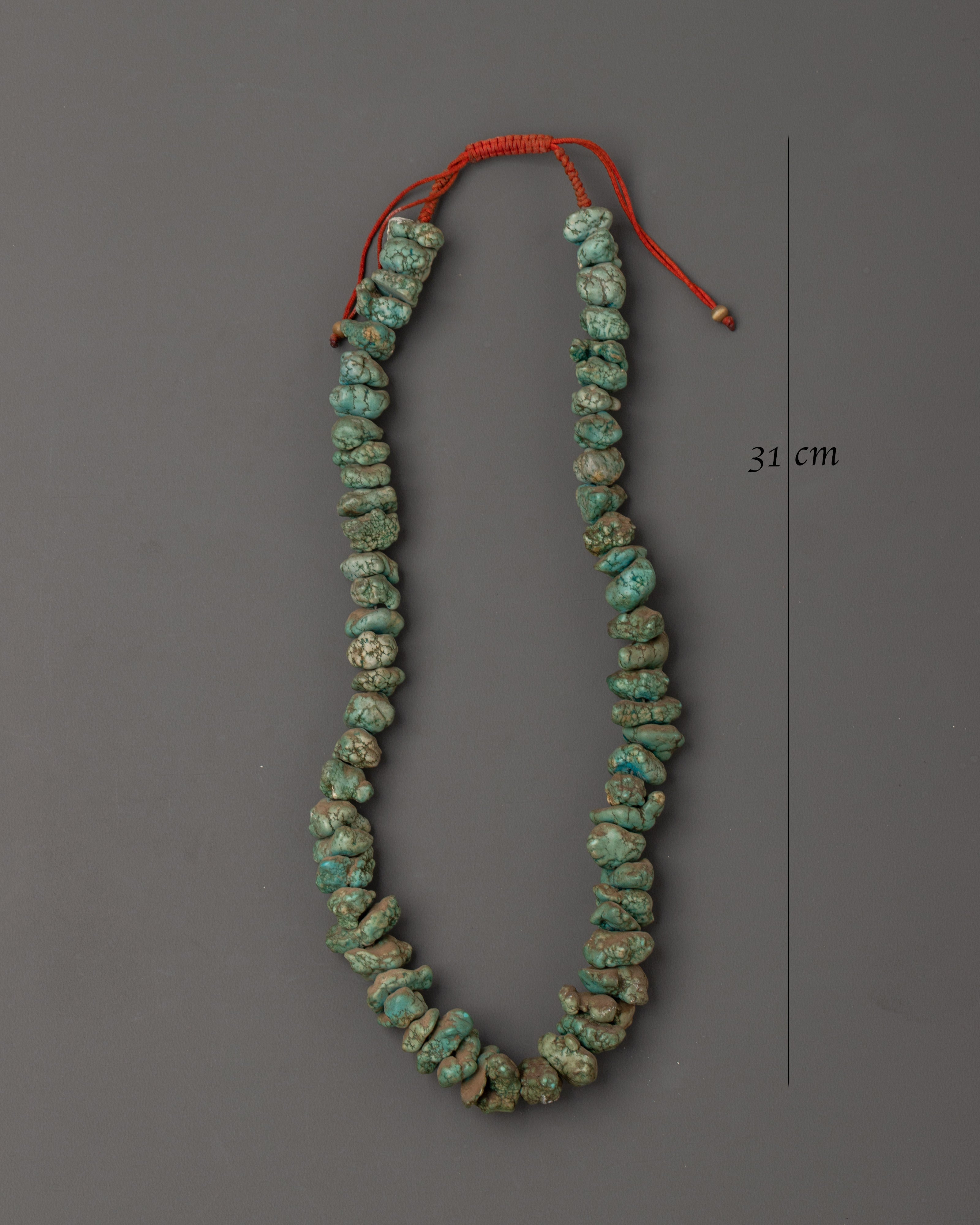Handmade Turquoise Mala | Spiritual Boho Bead Mala