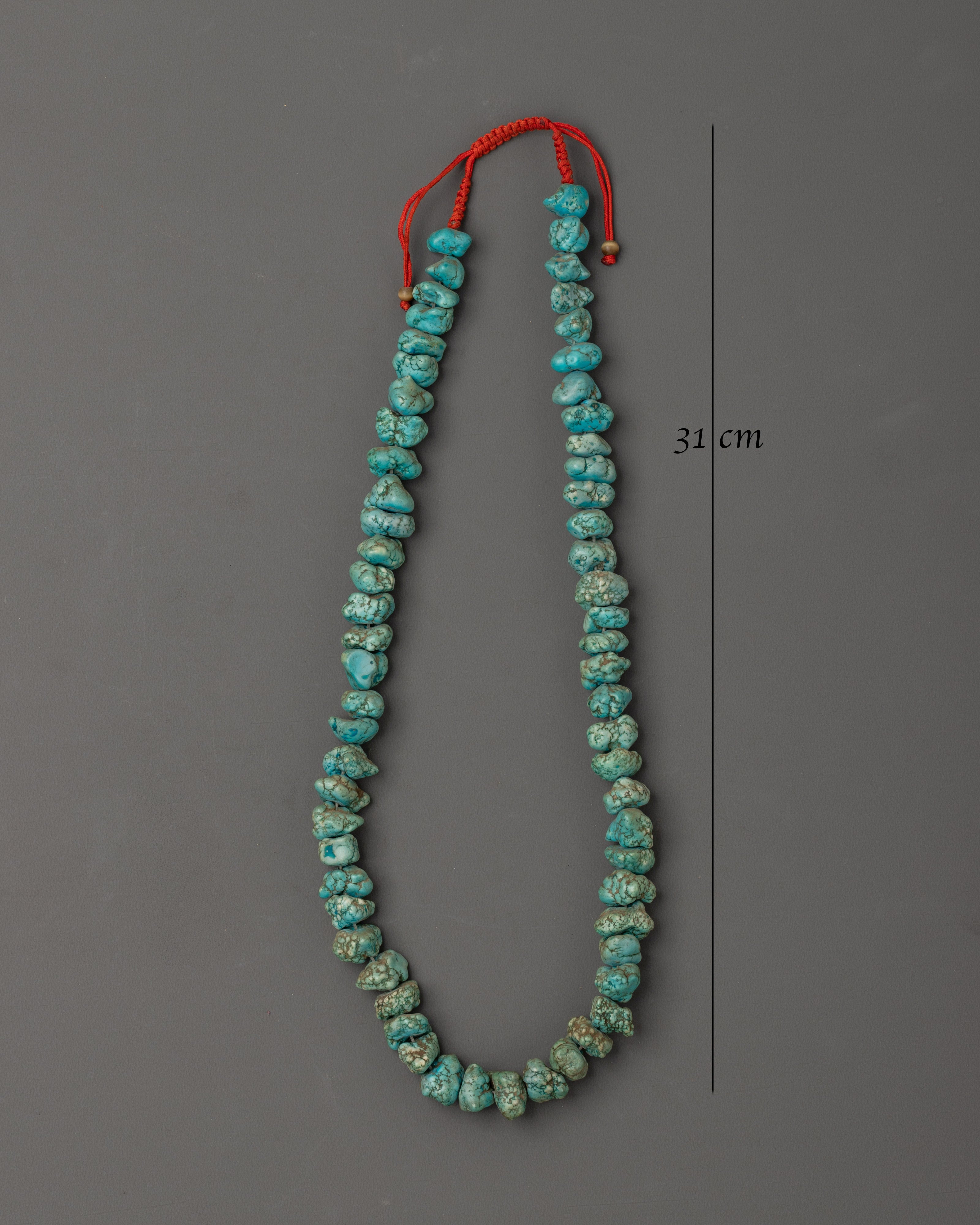 Handcrafted Turquoise Mala Beads | Semi-Precious Stone Meditation Prayer Beads