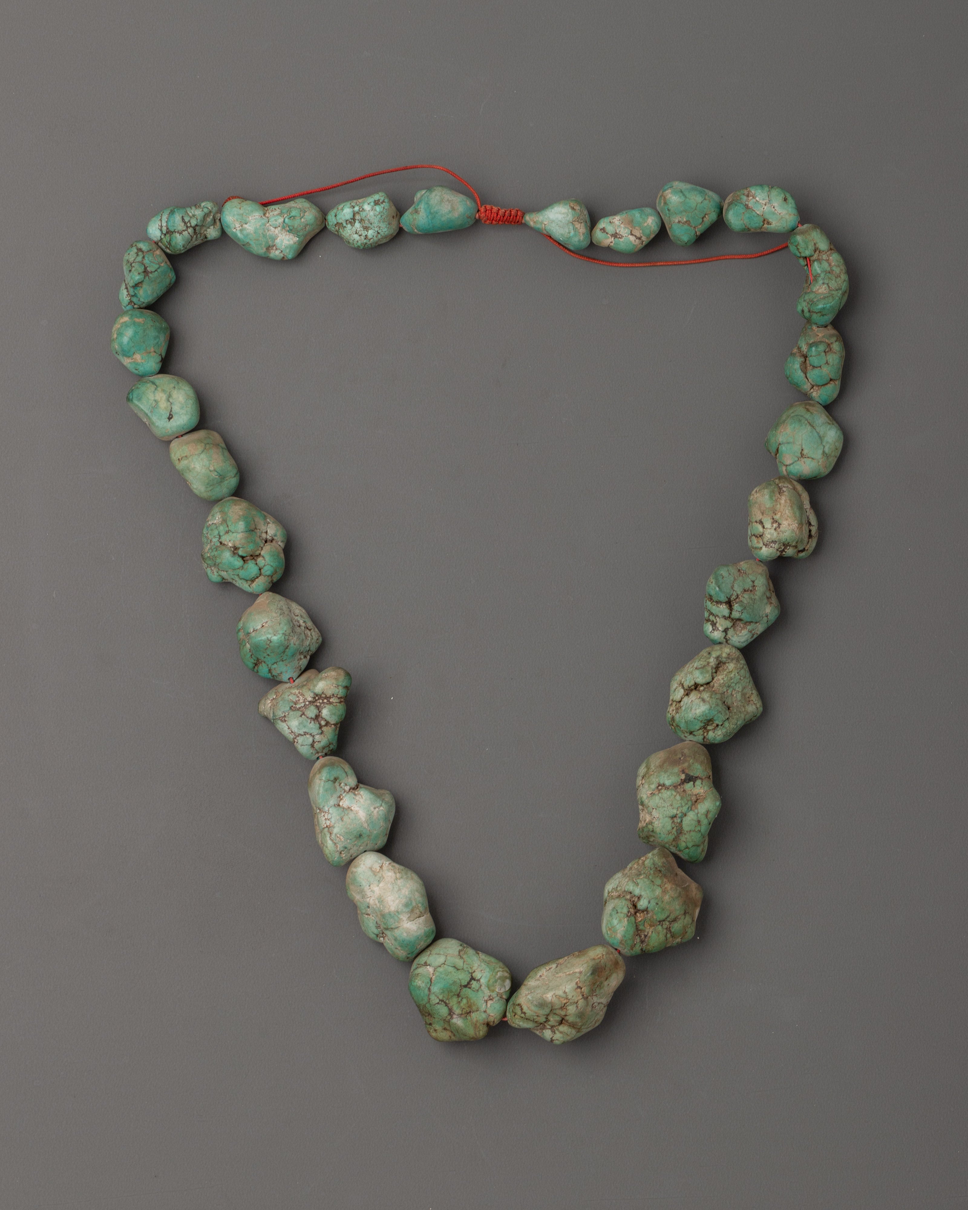 Turquoise Meditation Mala Beads | Handcrafted Natural Stone
