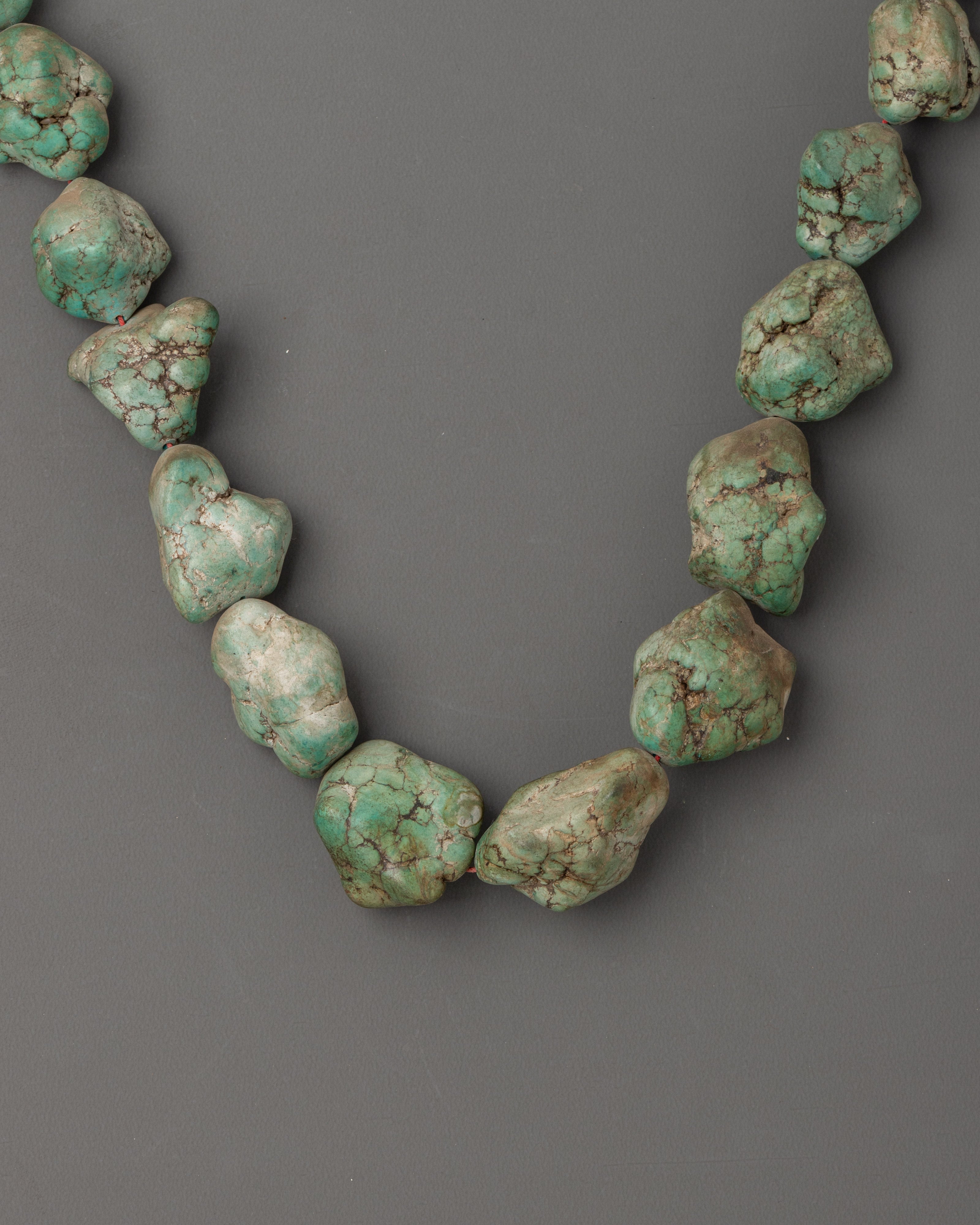 Turquoise Meditation Mala Beads | Handcrafted Natural Stone