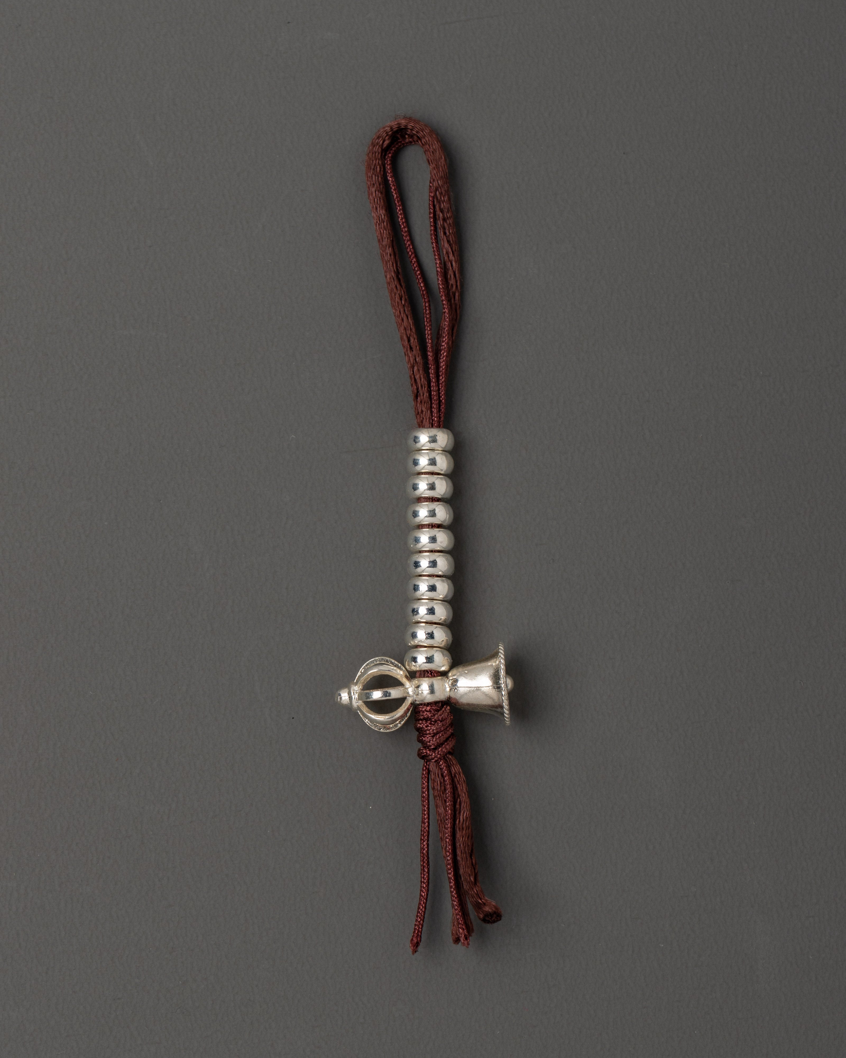 Traditional Tibetan  White Metal Chupsel | Ritual Utensil for Buddhist Ceremonies