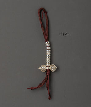 Traditional Tibetan  White Metal Chupsel | Ritual Utensil for Buddhist Ceremonies