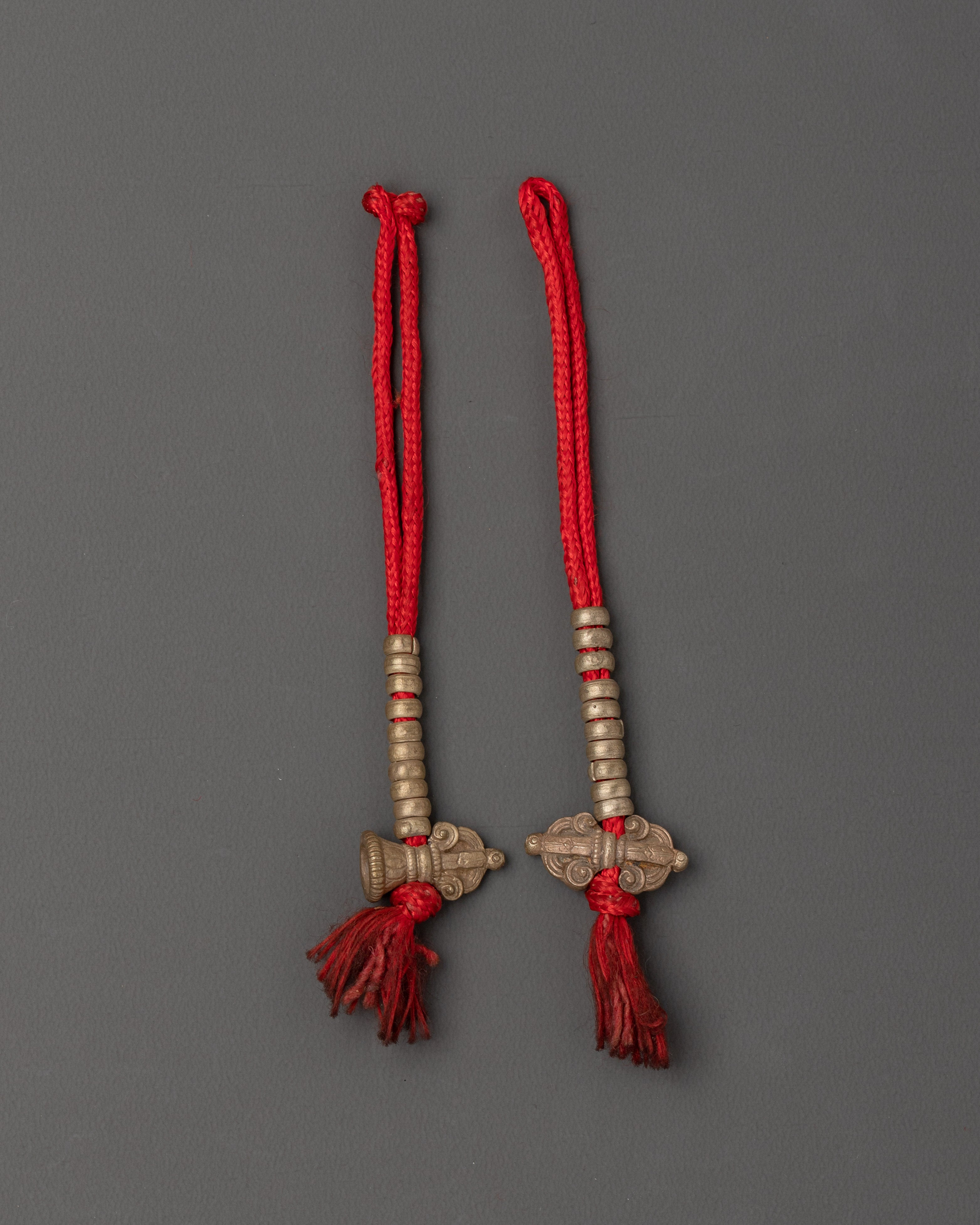 Chupsel Prayer Bead | Handcrafted White Metal Mala Charm