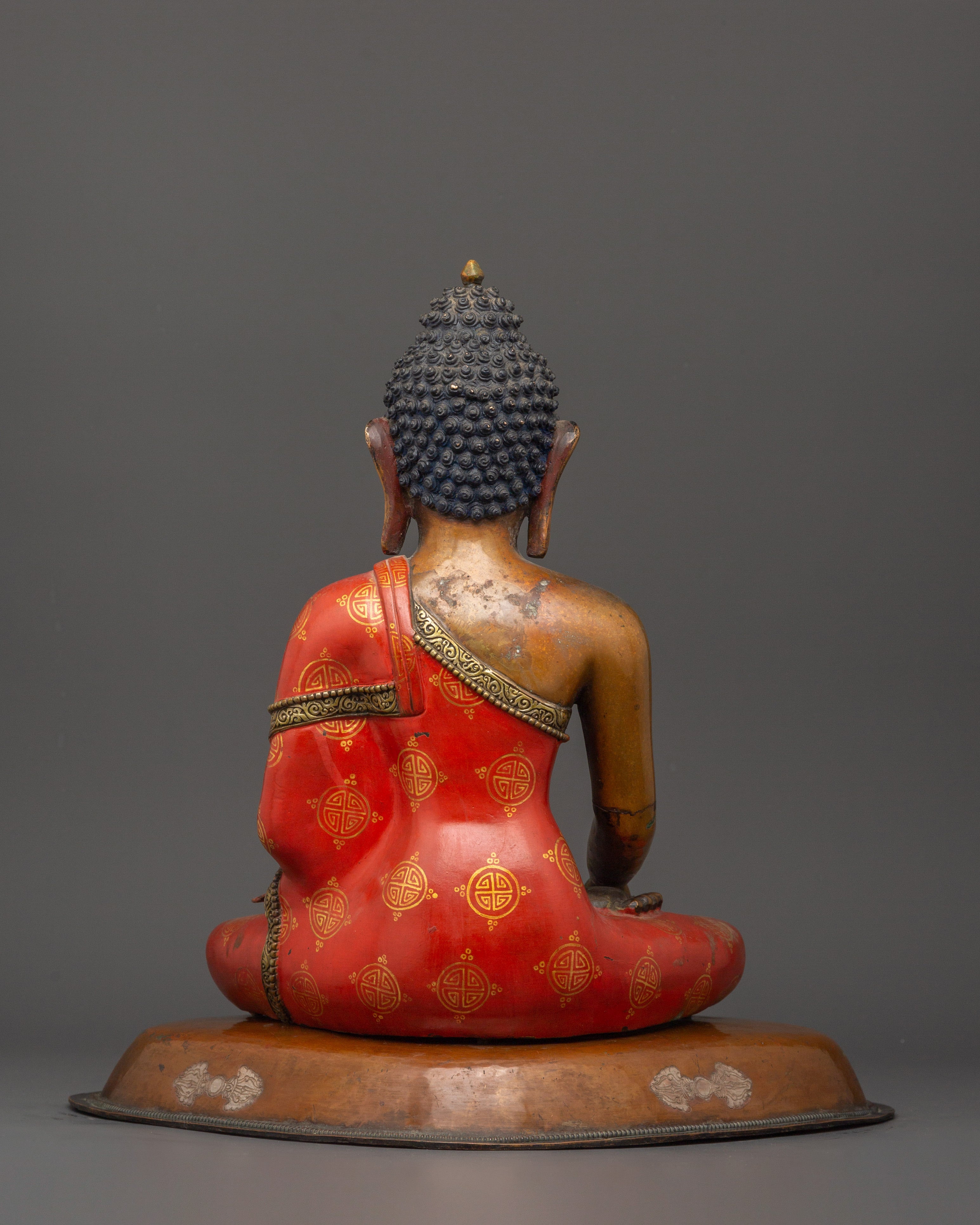 Traditional Siddhartha Gautama Statue | Tibetan Buddhist Altar Sculpture