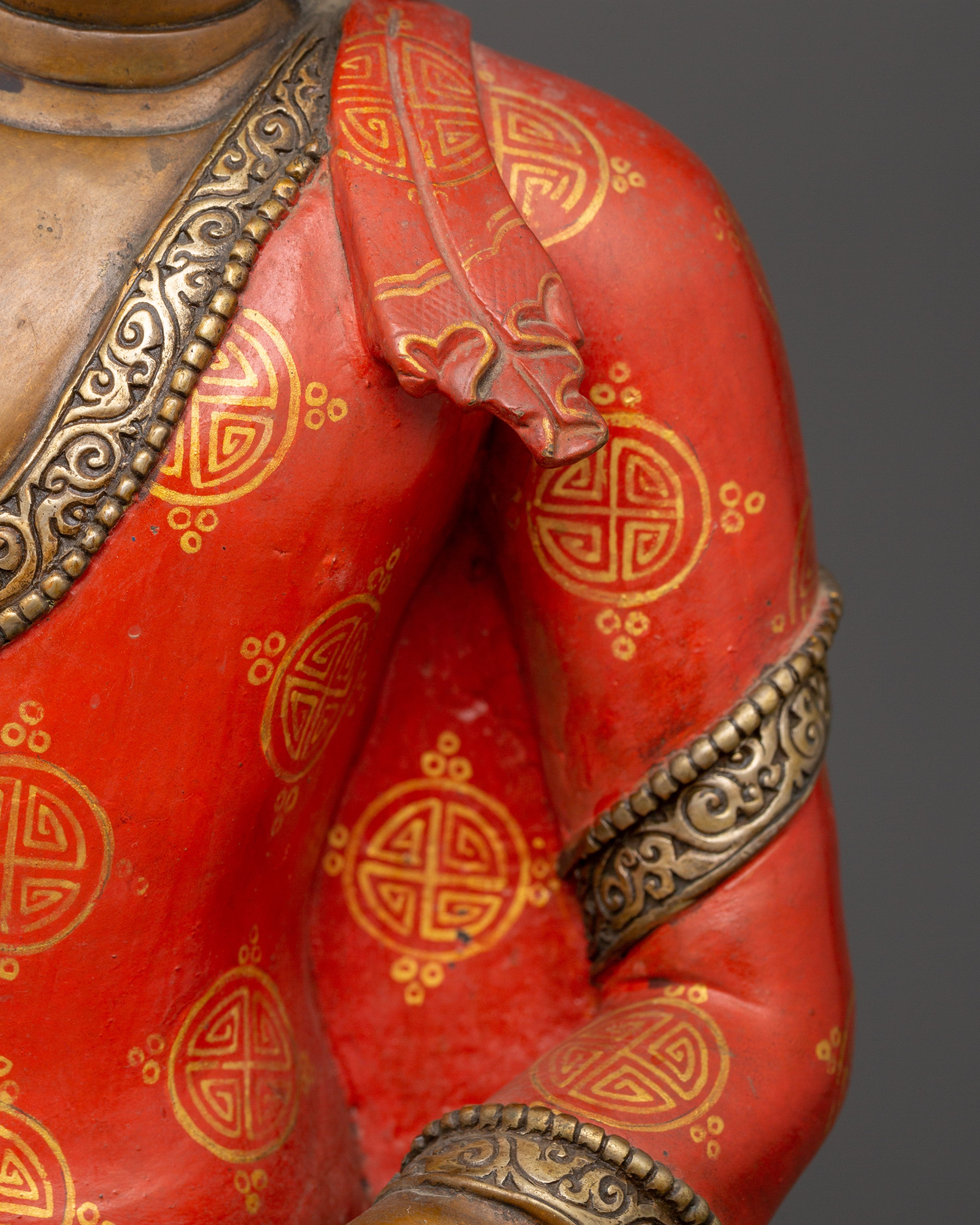 Traditional Siddhartha Gautama Statue | Tibetan Buddhist Altar Sculpture