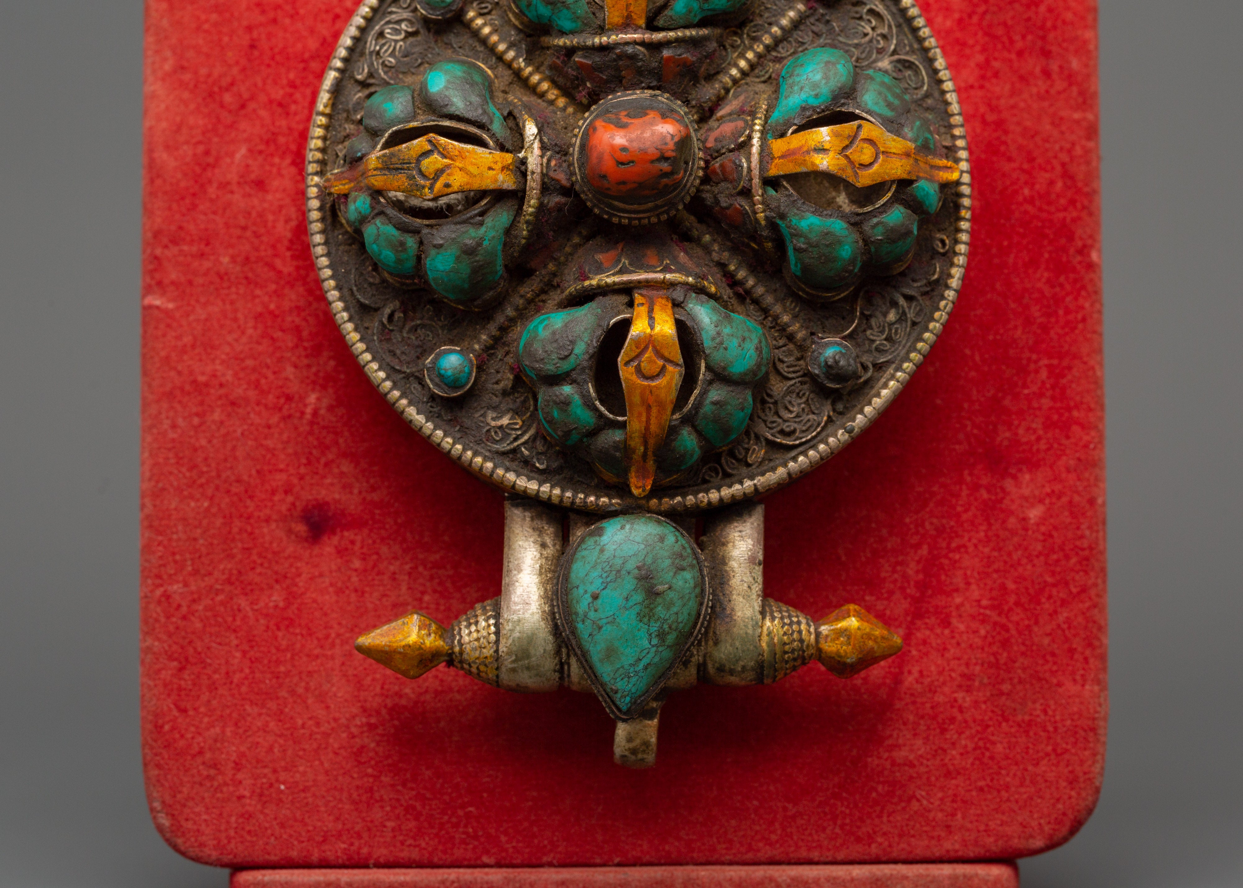Traditional Sacred Ghau Box Locket | Buddhist Altar Accessory