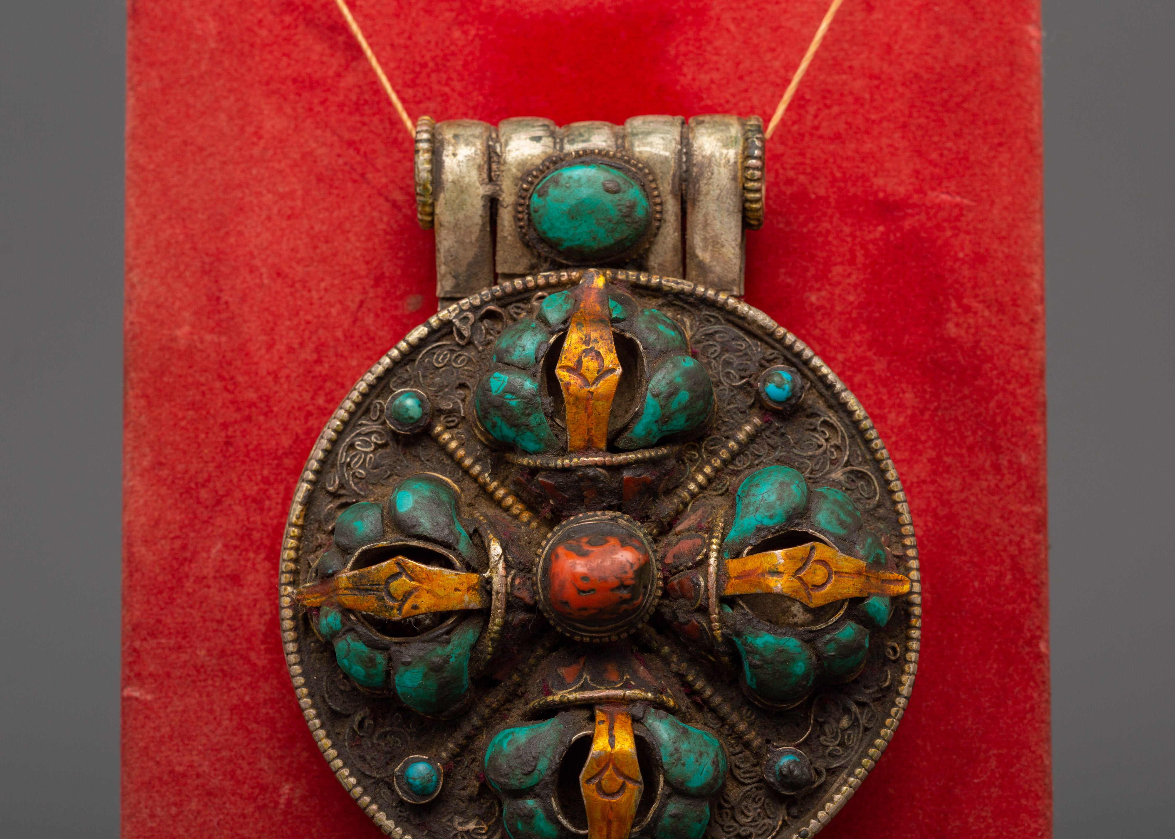 Traditional Sacred Ghau Box Locket | Buddhist Altar Accessory