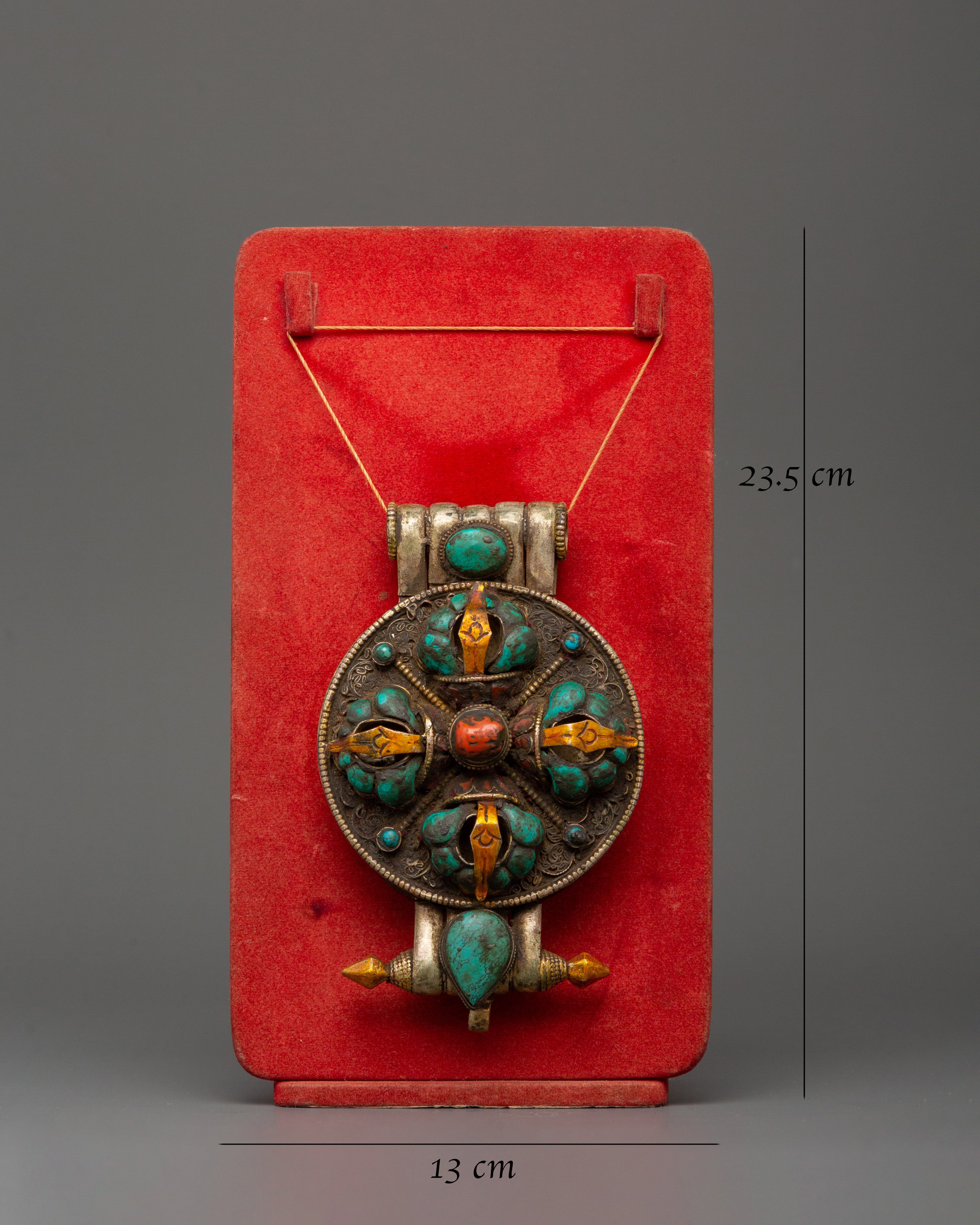 Traditional Sacred Ghau Box Locket | Buddhist Altar Accessory