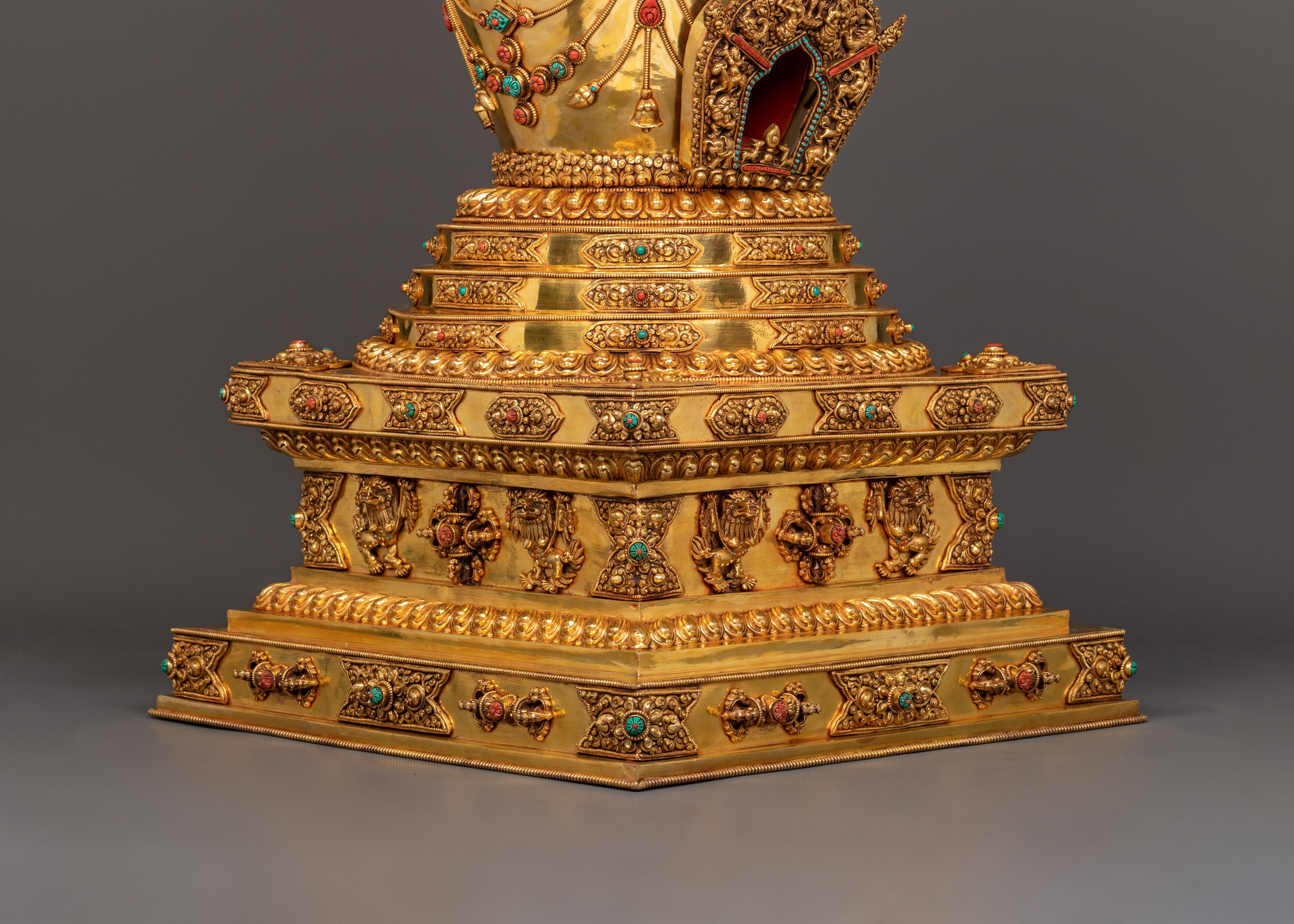 Stupa with Gold Plating | Sacred Meditation Symbol