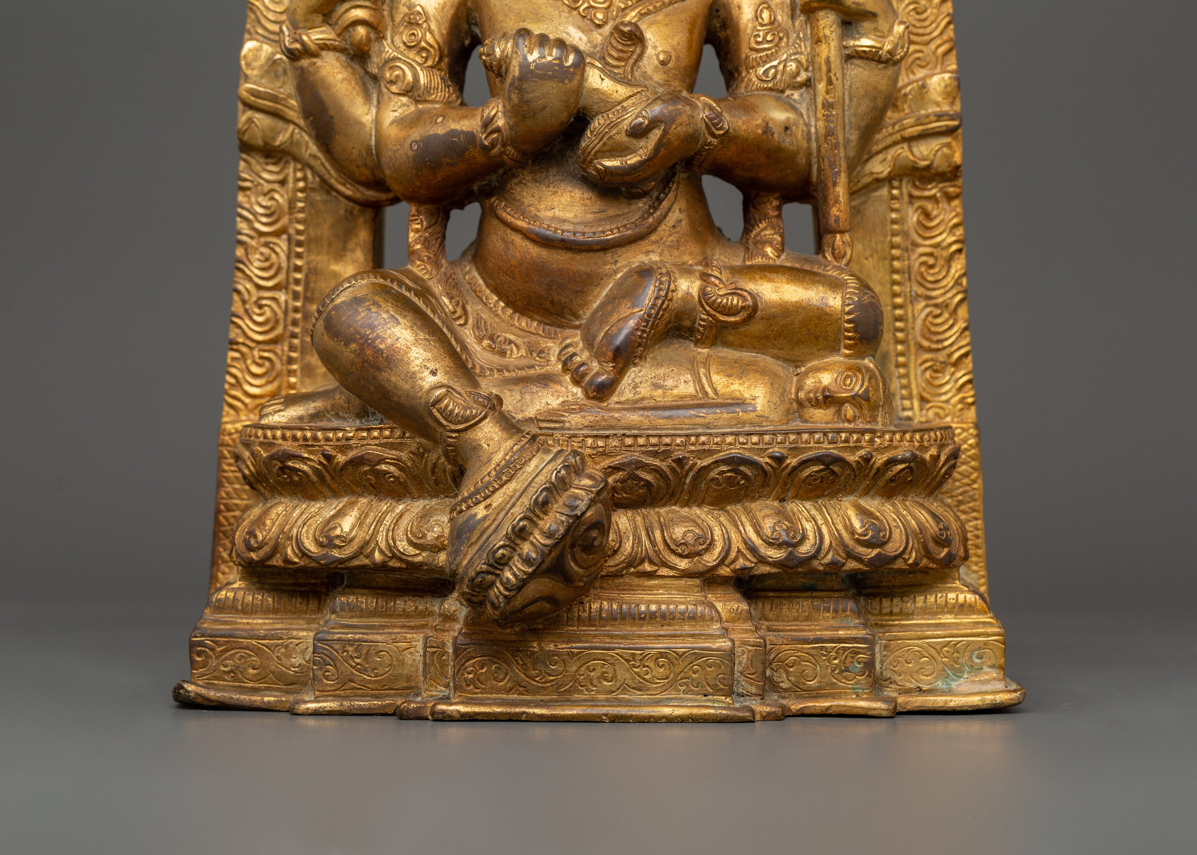Chaturbhuja Mahakala Statue | Powerful Tibetan Protector Deity