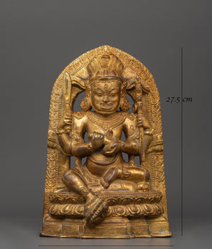 Chaturbhuja Mahakala Statue | Powerful Tibetan Protector Deity
