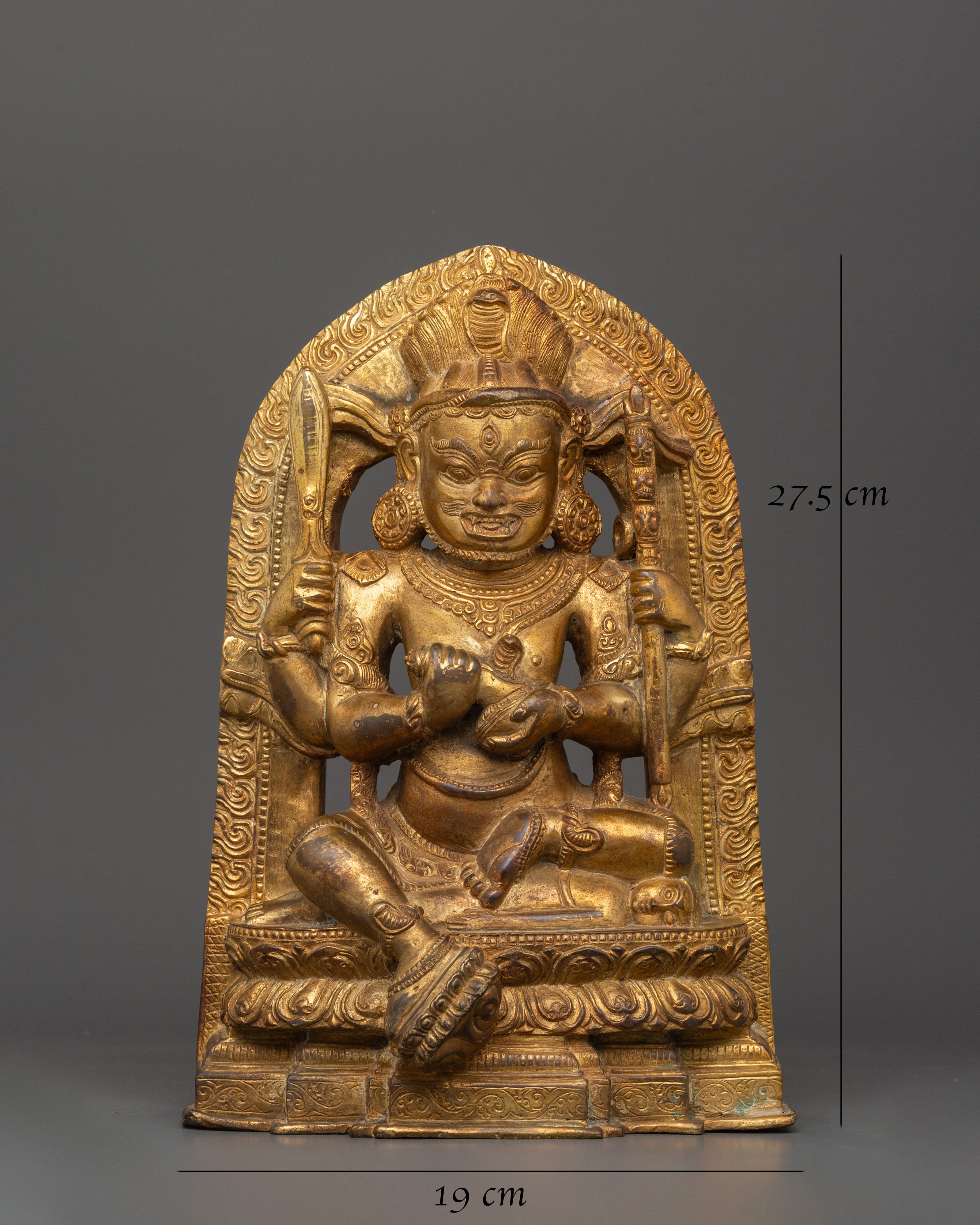 Chaturbhuja Mahakala Statue | Powerful Tibetan Protector Deity
