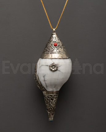 Buddhist Conch Shell Locket