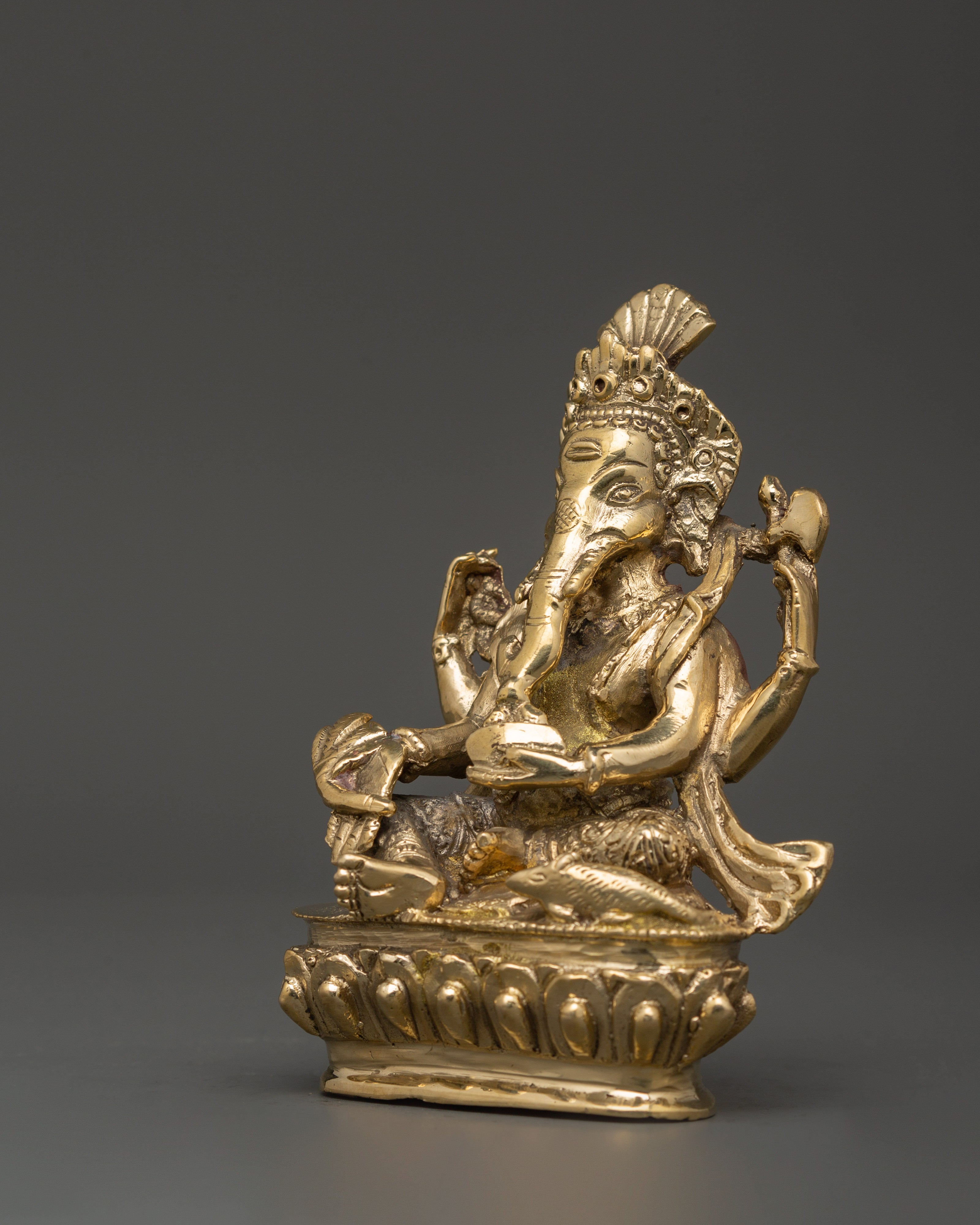 Sacred Figurine of Hindu Deity Ganesha | Elephant God Spiritual Art