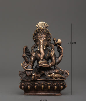 Handmade Hindu Deity Sculpture of Ganesh