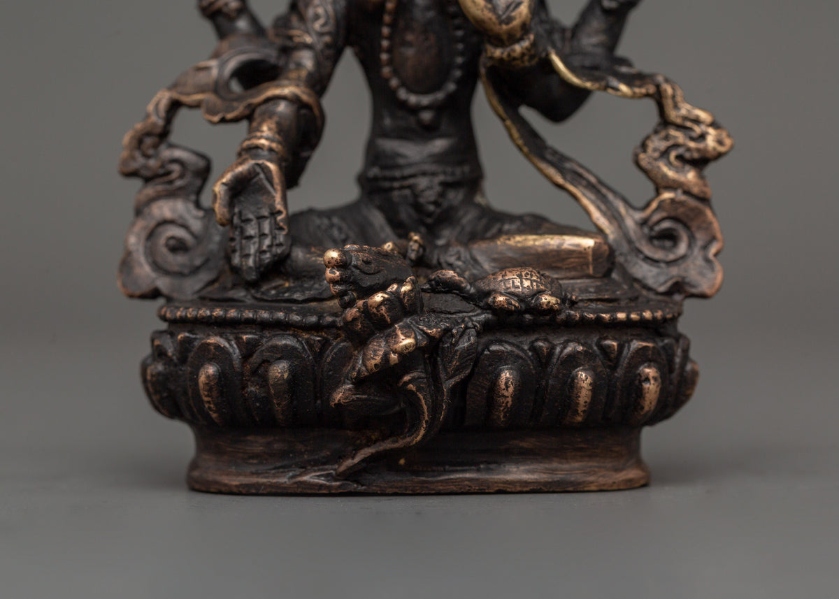 Laxmi Statue - Goddess of Wealth | Buddhist Style Carved Art