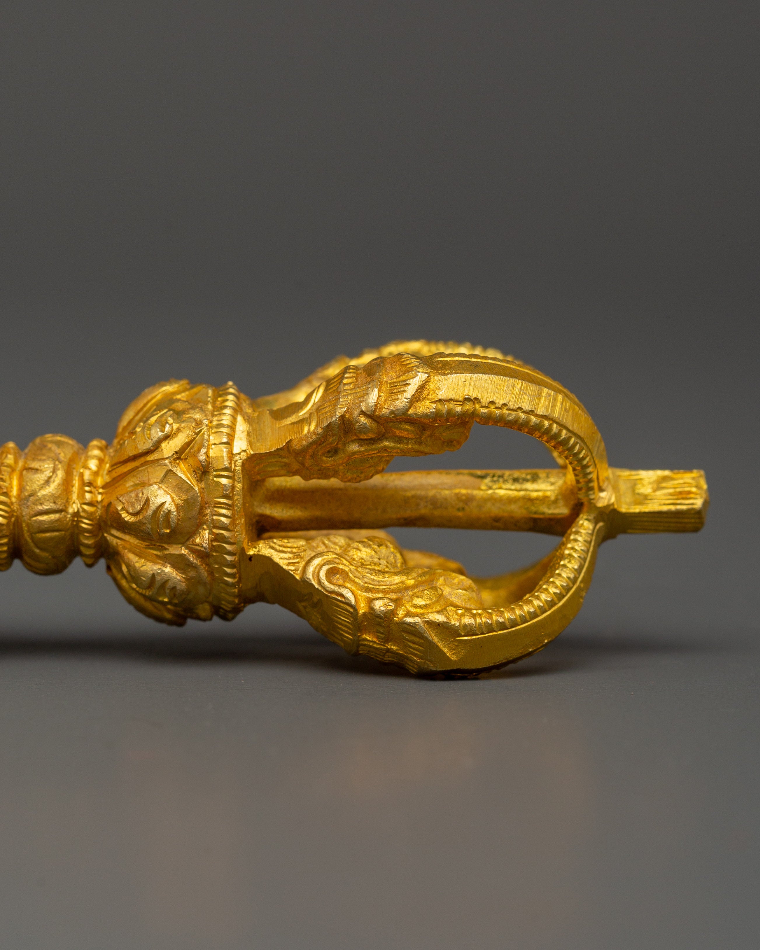 Tibetan Ritual Bell and Vajra | Brass and Bronze Buddhist Tools for Rituals