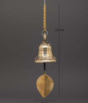 Hanging Bell Ritual Buddhist Decor | Bronze Meditation and Ritual Bell