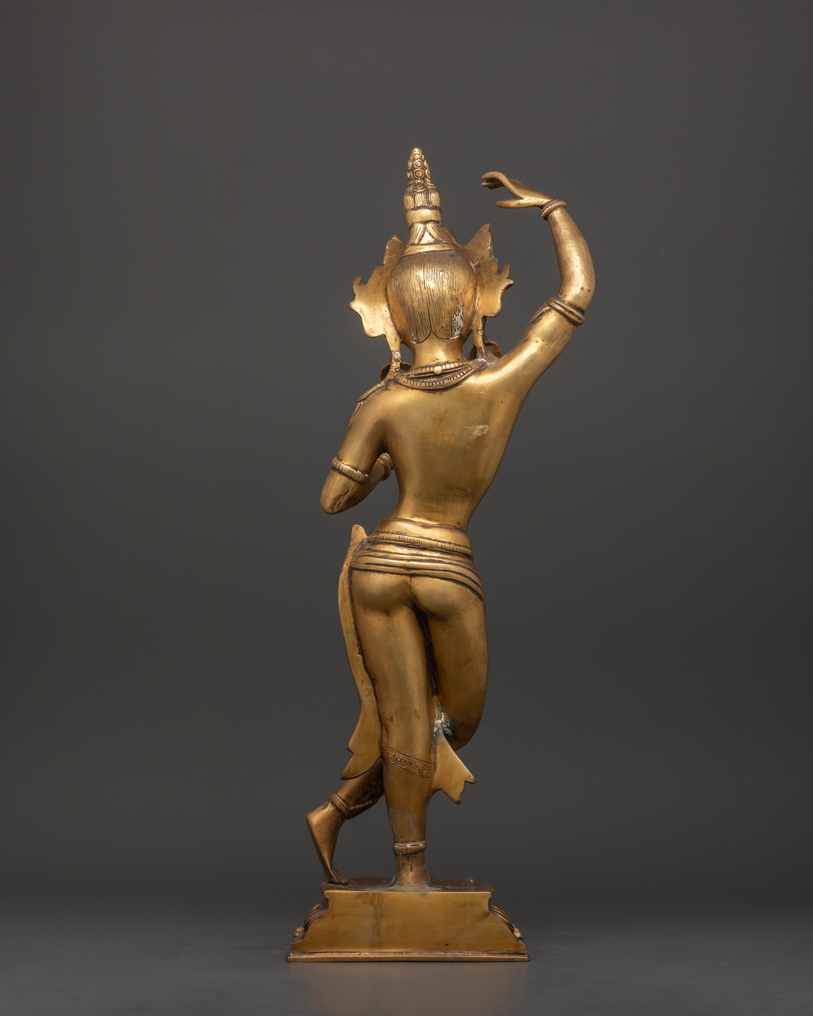 Maya Devi Brass Sculpture for Dharma Decor | Traditional Artwork