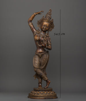 Standing Maya Devi Sculpture | Buddhist Art for Serenity and Devotion