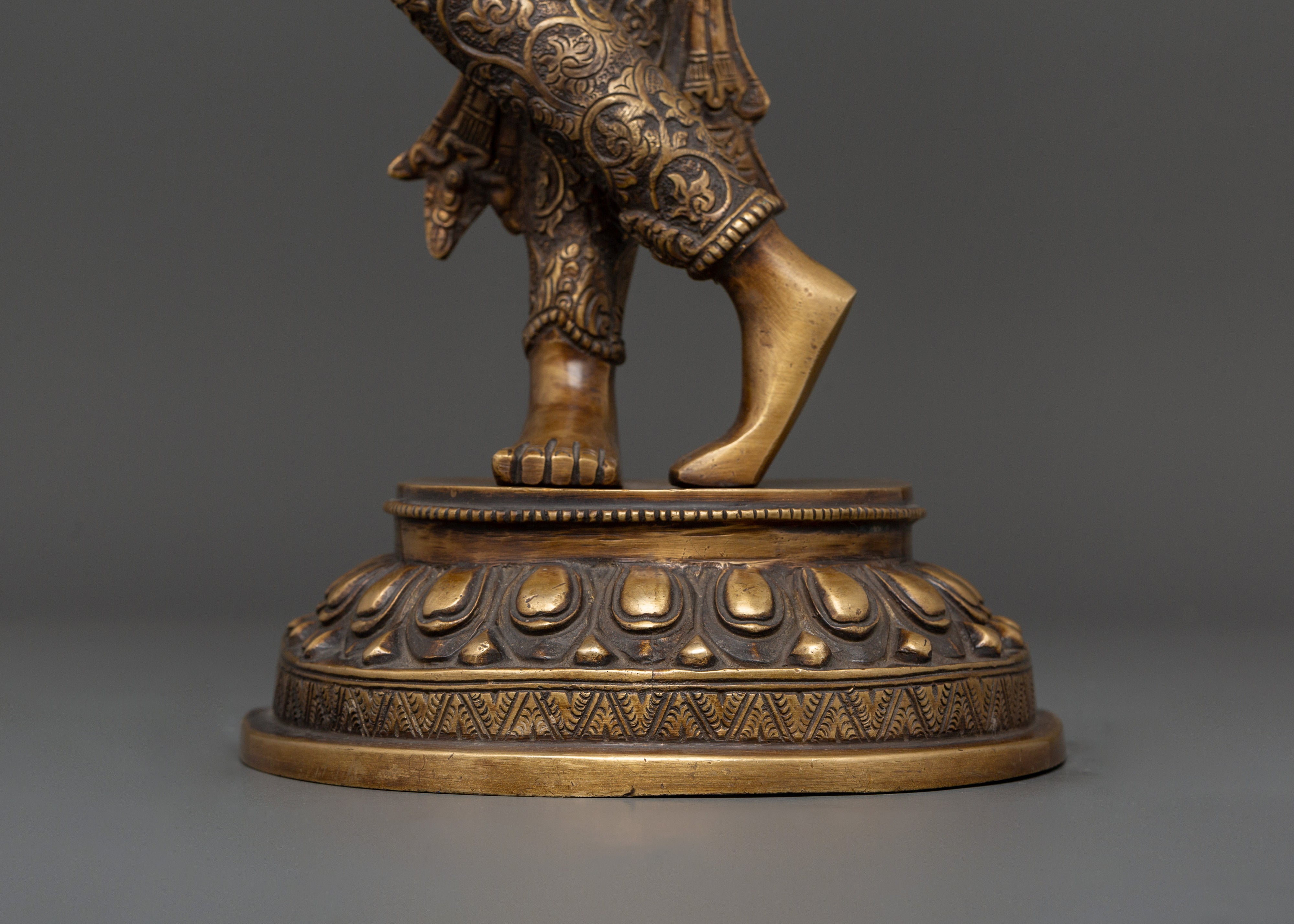 Standing Maya Devi Sculpture for Altar | Buddhist Art for Serenity