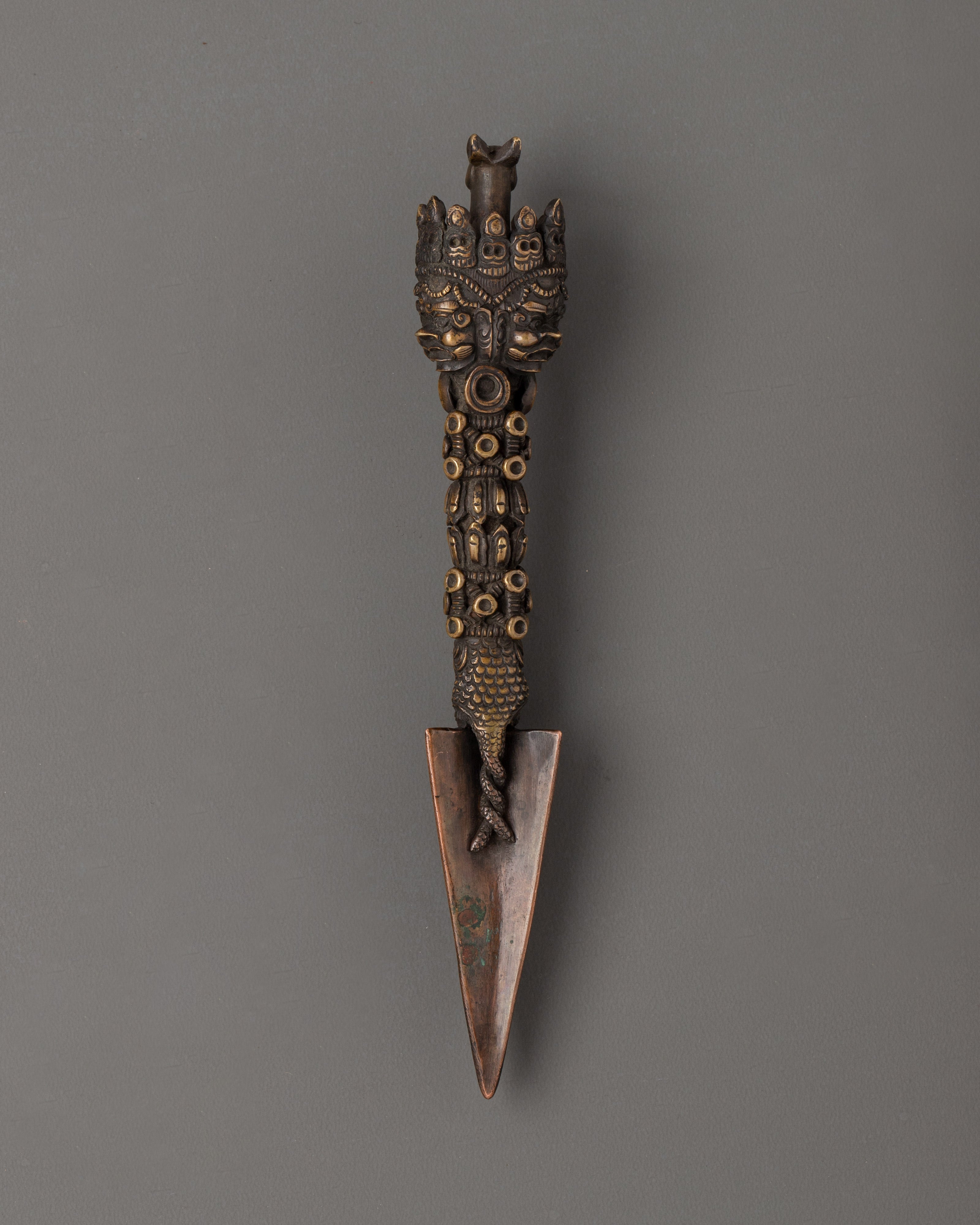 Tibetan Wrathful Deity Phurba | Powerful Copper Ritual Dagger
