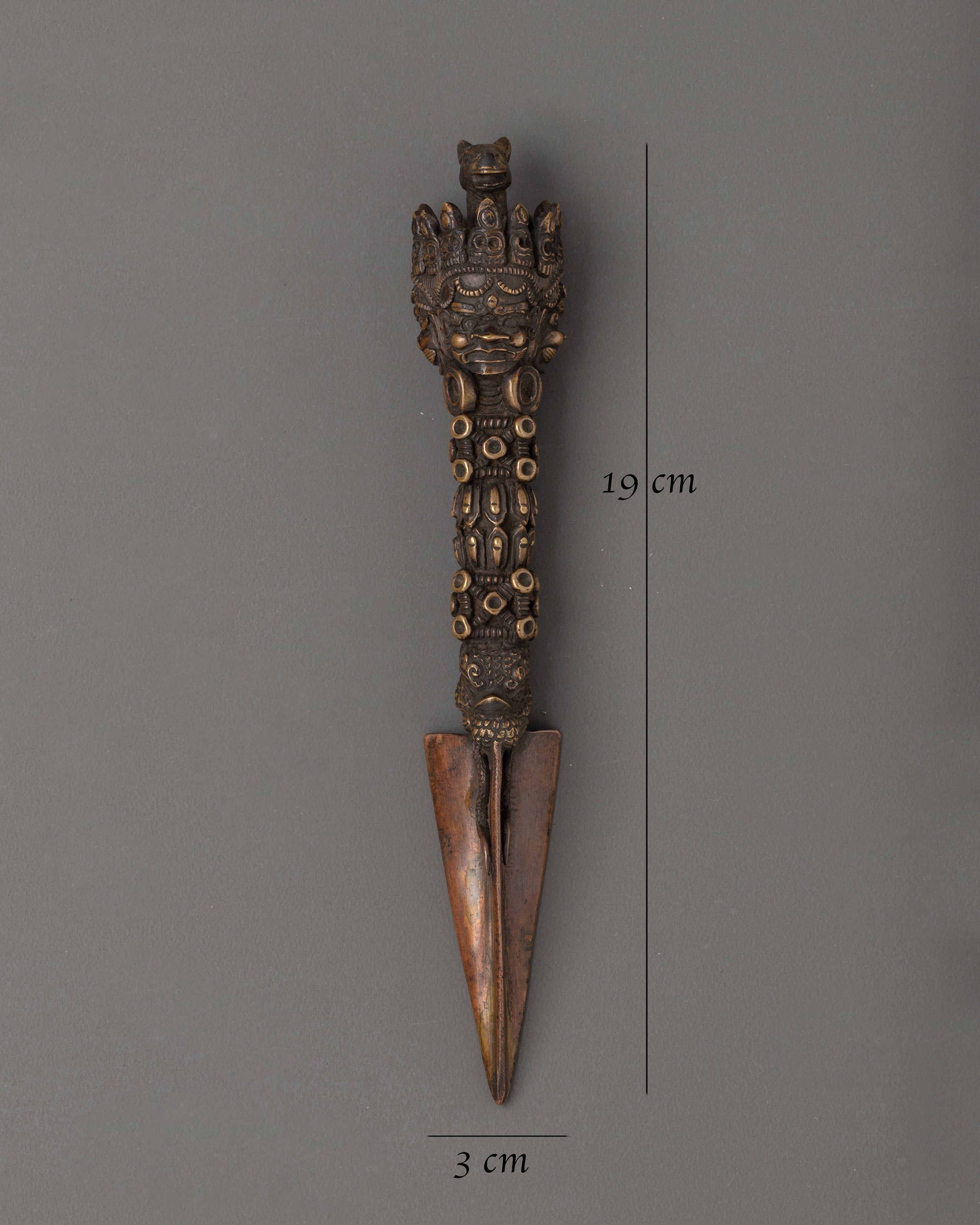 Tibetan Wrathful Deity Phurba | Powerful Copper Ritual Dagger