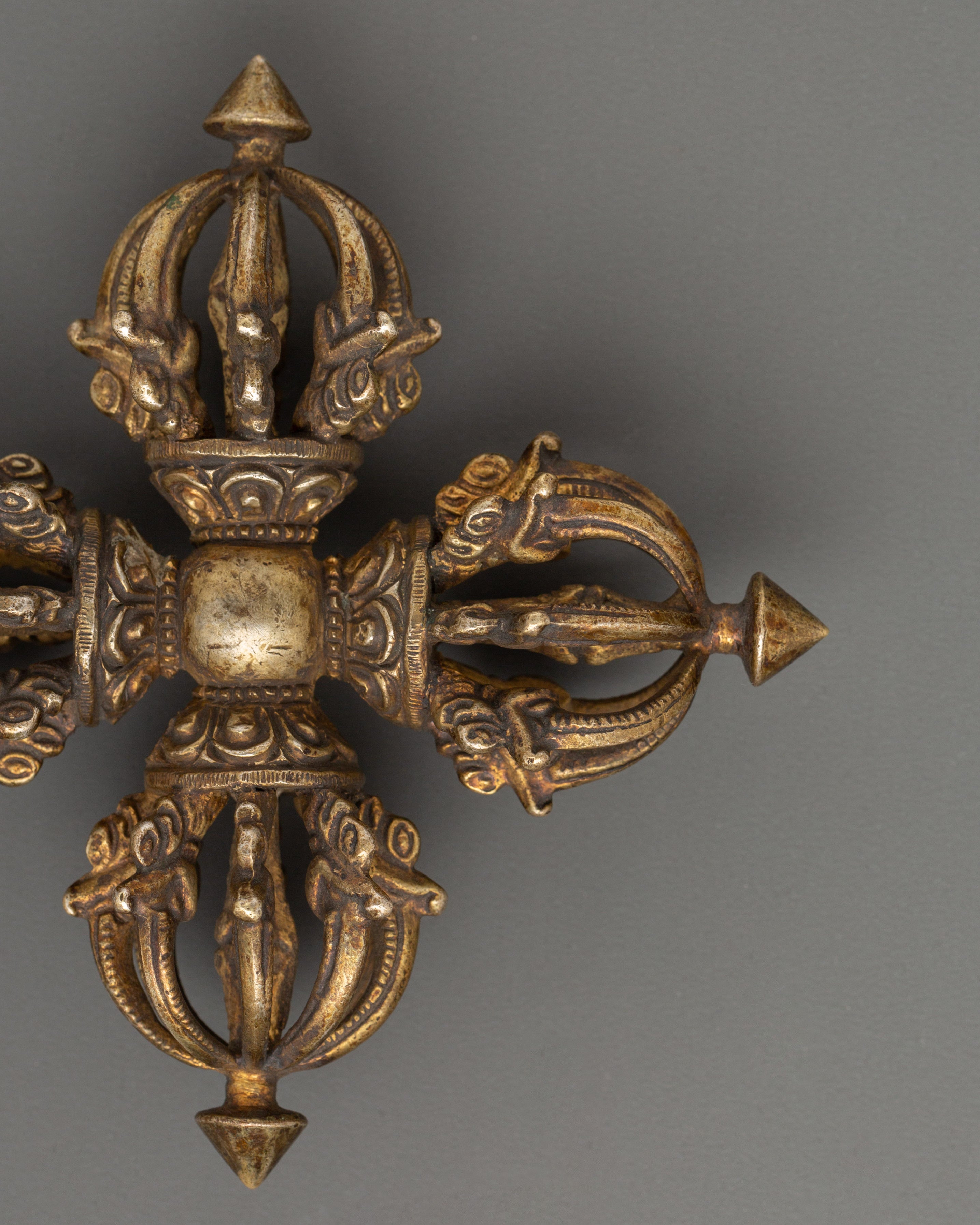 Tantric Bishwo Vajra Spiritual Tool | Handcrafted Copper Ritual Vajra