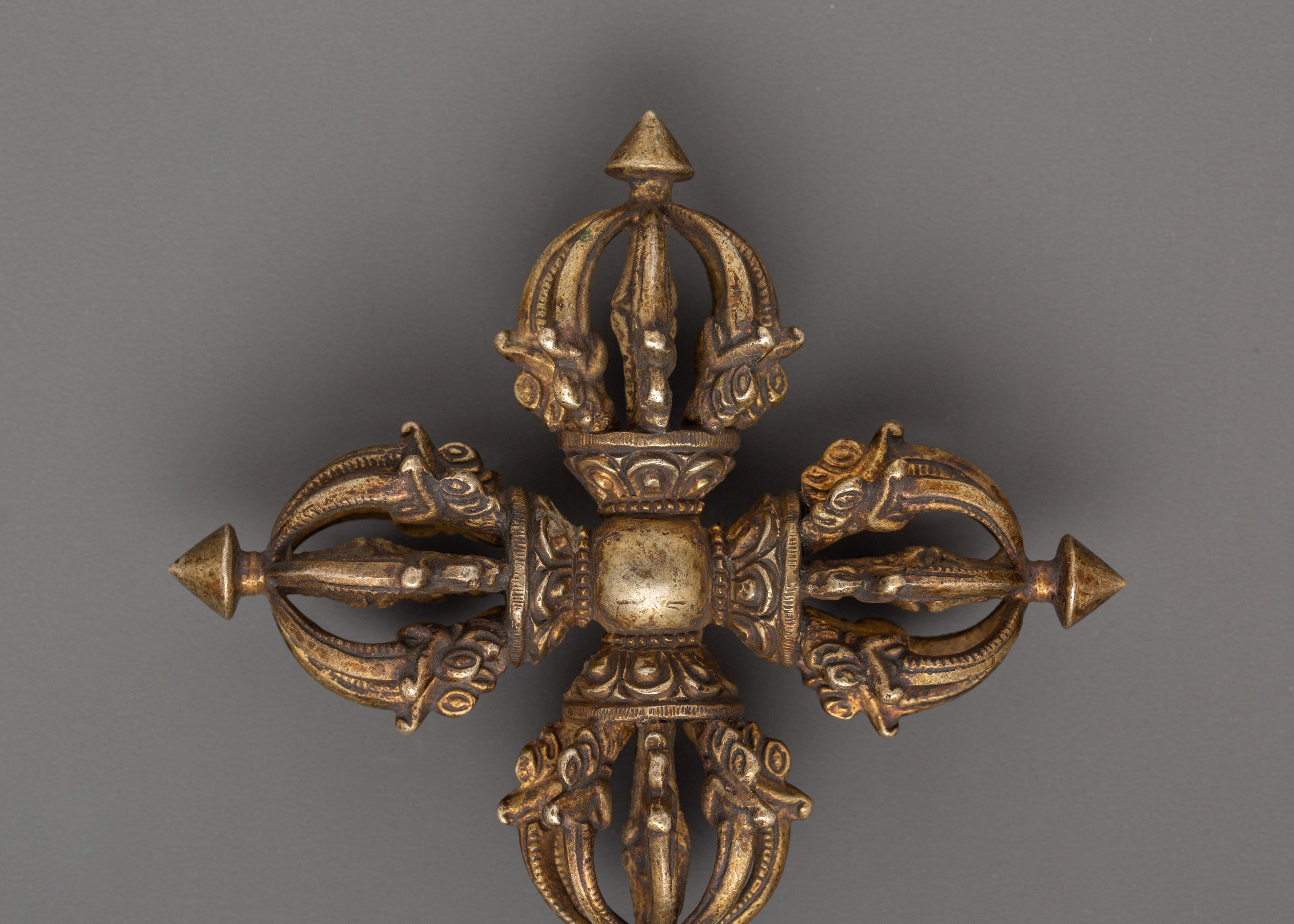 Tantric Bishwo Vajra Spiritual Tool | Handcrafted Copper Ritual Vajra