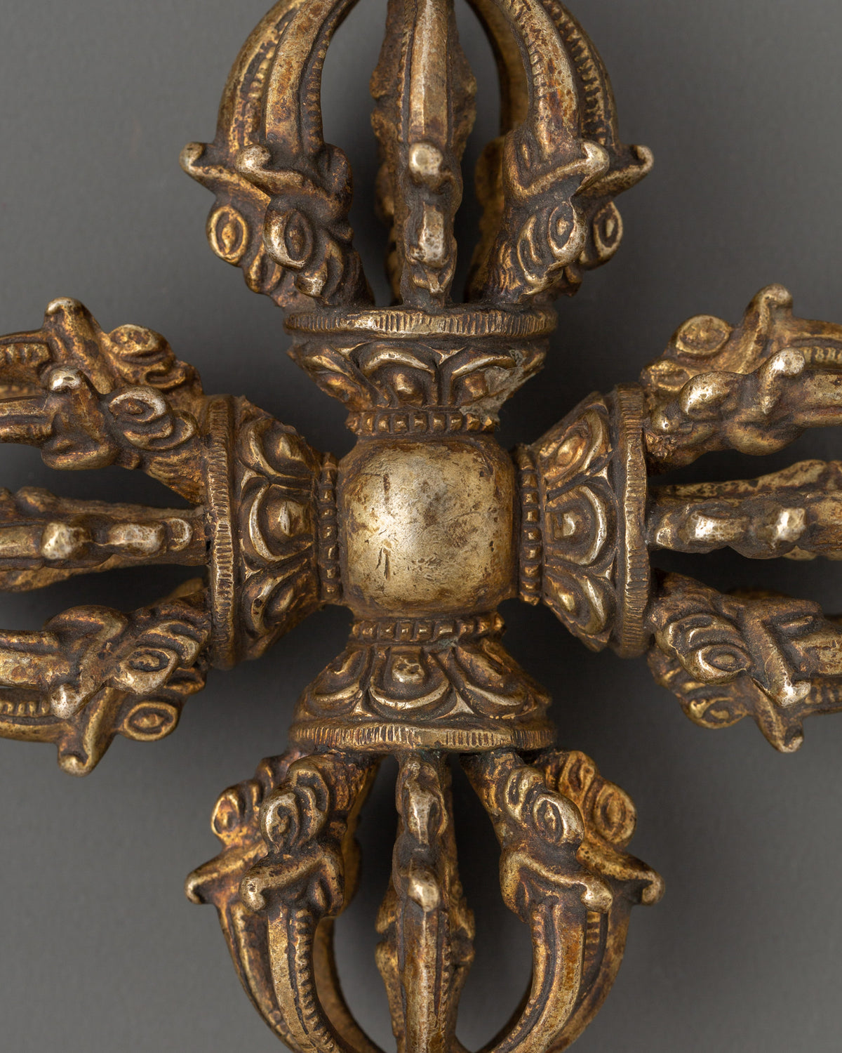 Tantric Bishwo Vajra Spiritual Tool | Handcrafted Copper Ritual Vajra