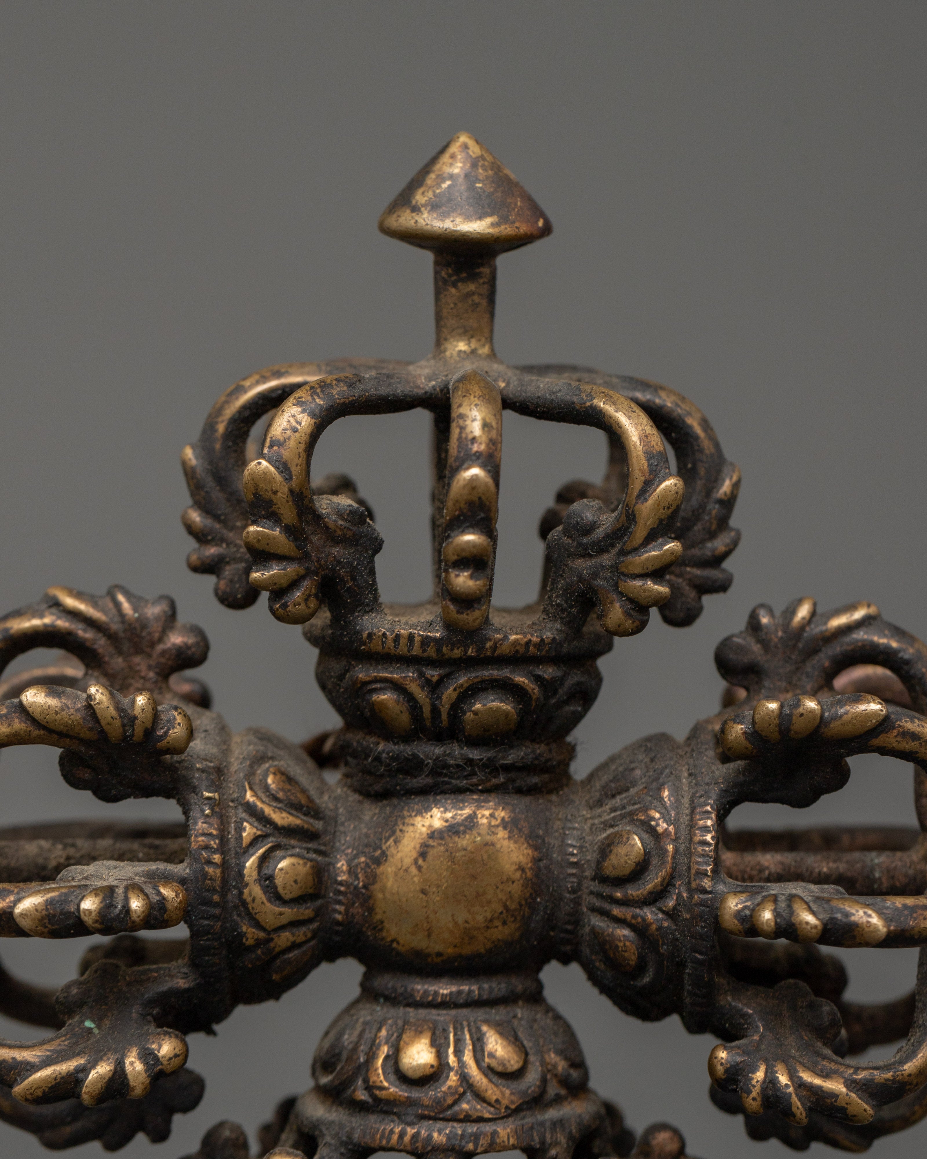 Bishwo Vajra Protection Tool | Handcrafted Copper Spiritual Artifact