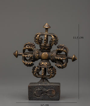 Bishwo Vajra Protection Tool | Handcrafted Copper Spiritual Artifact