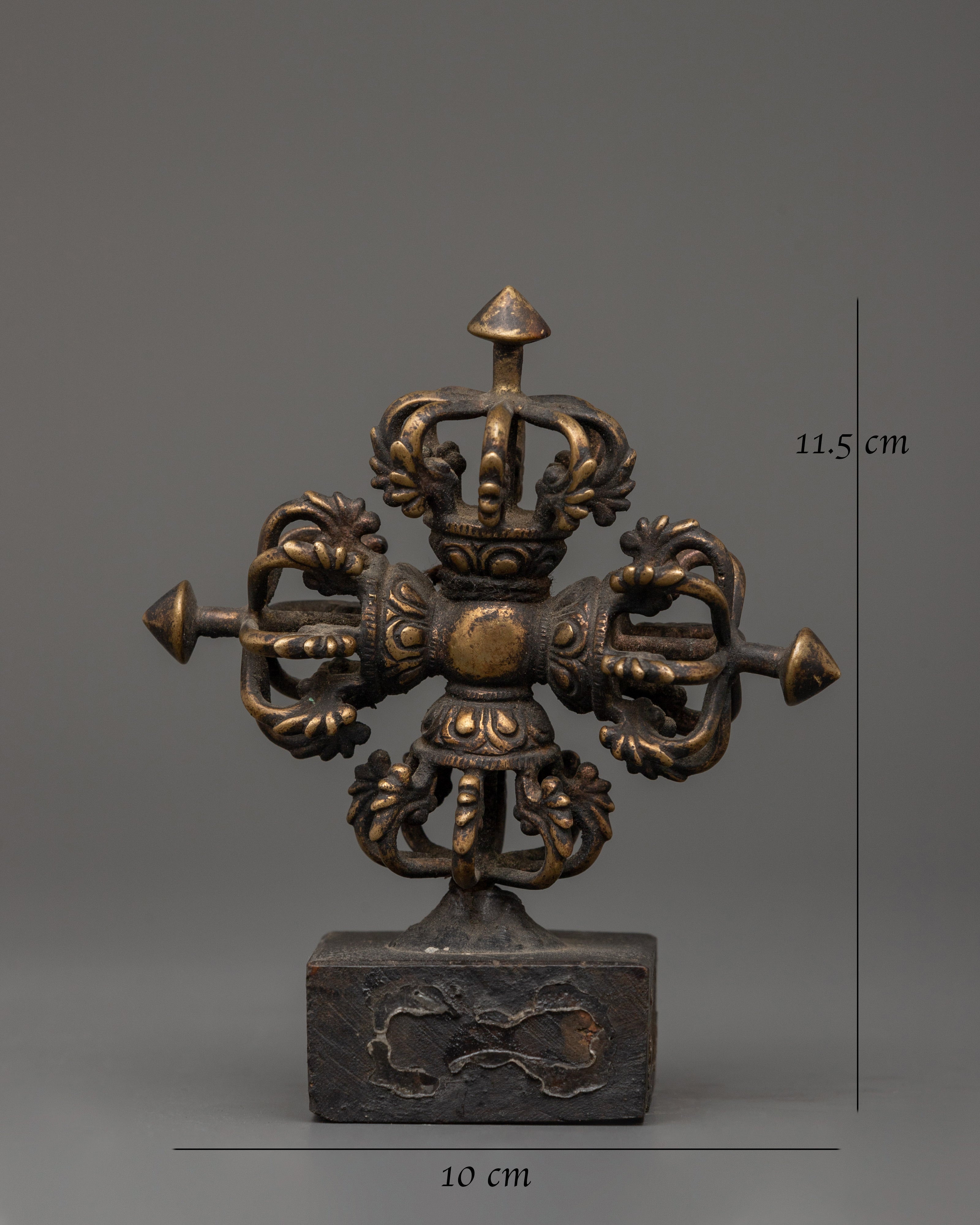 Bishwo Vajra Protection Tool | Handcrafted Copper Spiritual Artifact