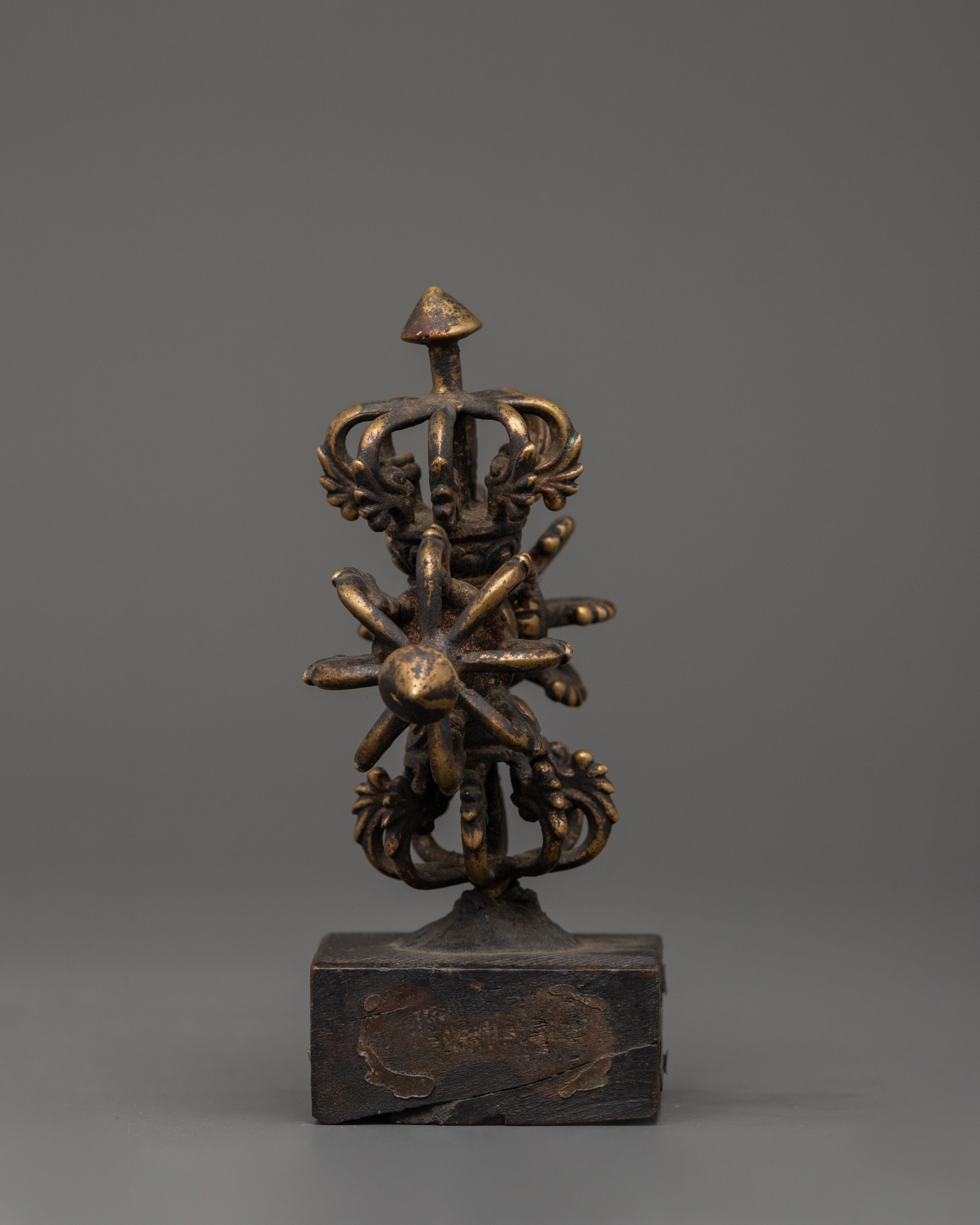 Bishwo Vajra Protection Tool | Handcrafted Copper Spiritual Artifact