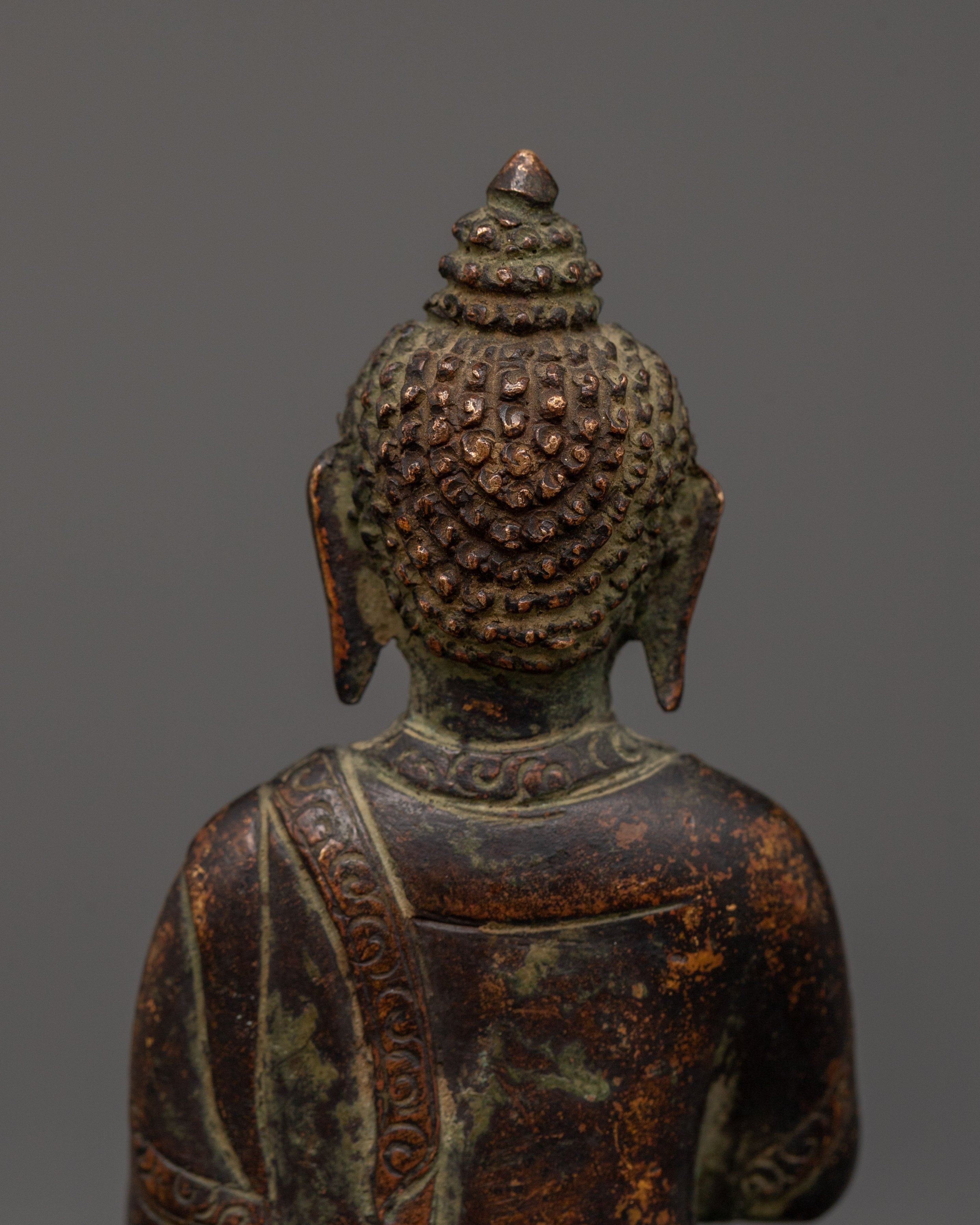 Enlightenment Vairocana Buddha Statue | Copper Buddhist Sculpture