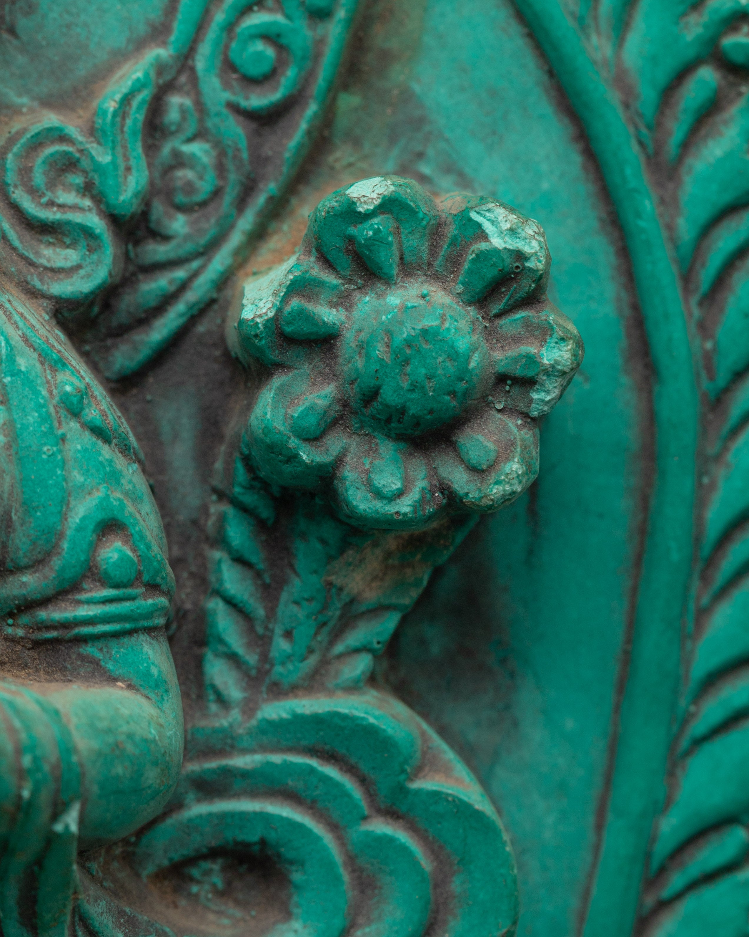 Sacred Green Tara Figure | Turquoise Tibetan Buddhist Statue